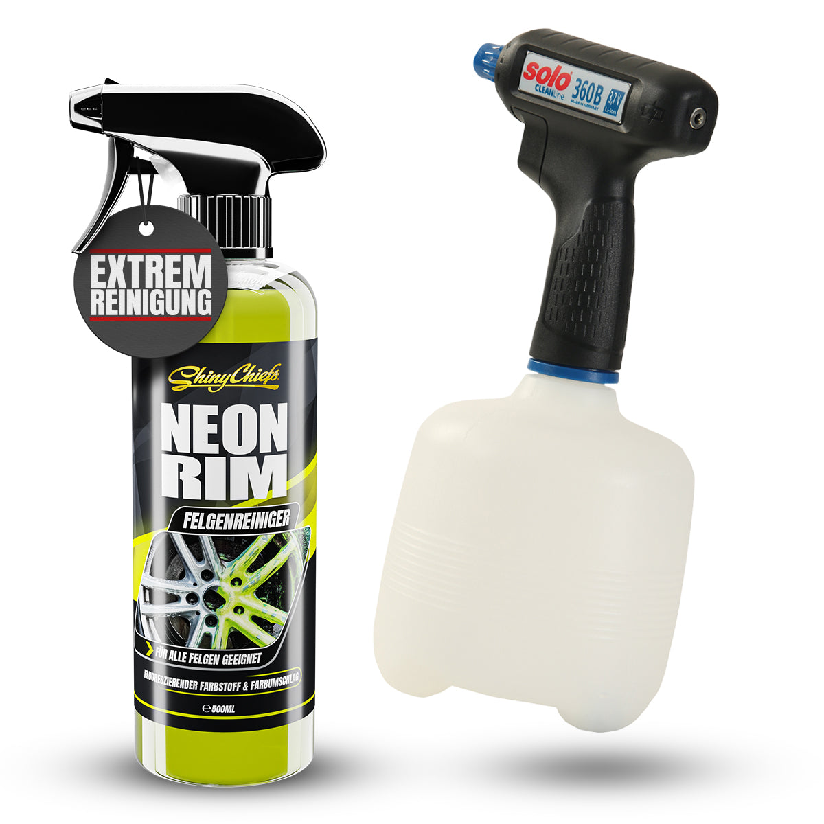 SOLO CLEANLine Akku-Handspritze 360 B 1L + NEONRIM EXTREM - FELGENREINIGER 500ml (Kopie)