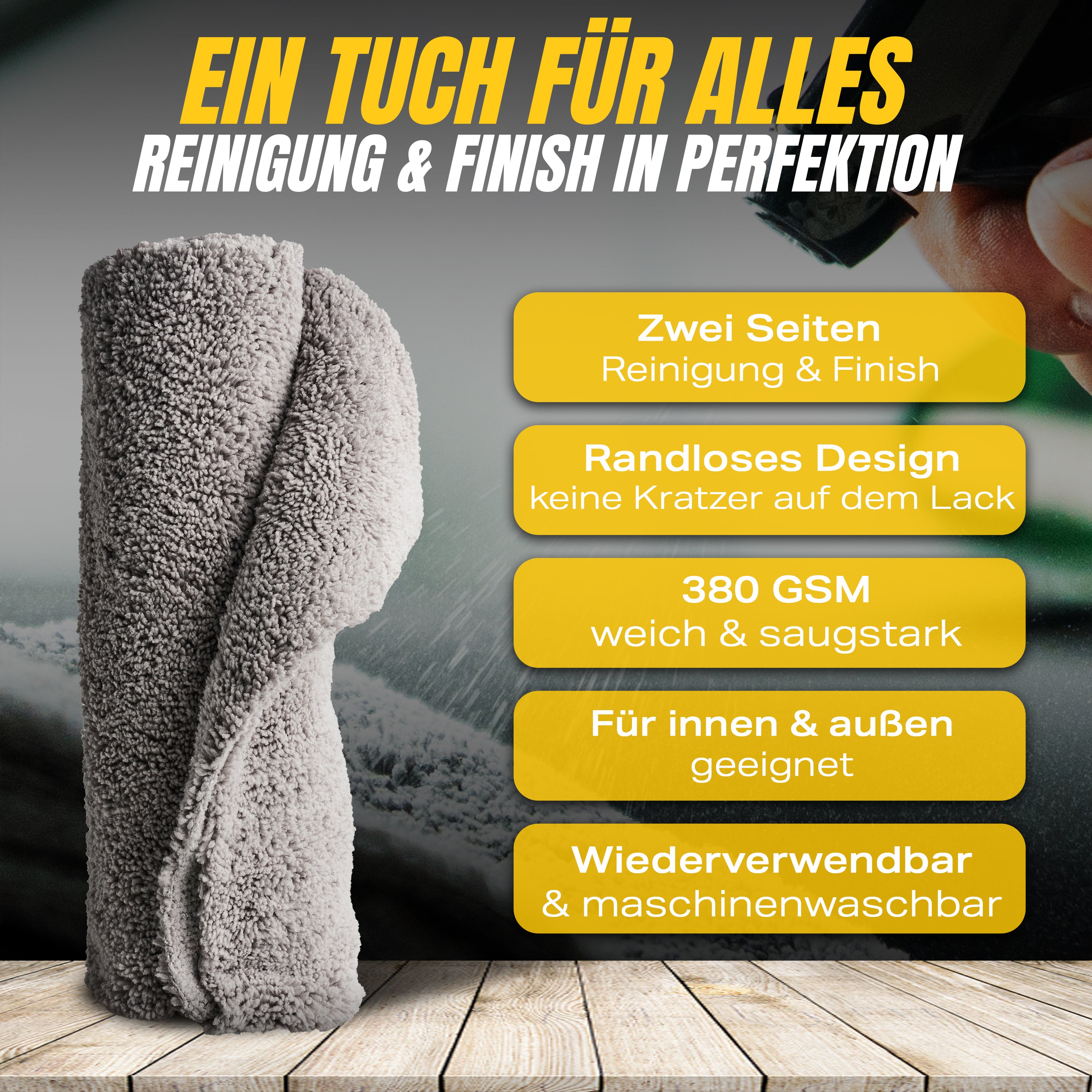 ALLROUNDER 380 RANDLOS - MIKROFASERTUCH - 5STK.