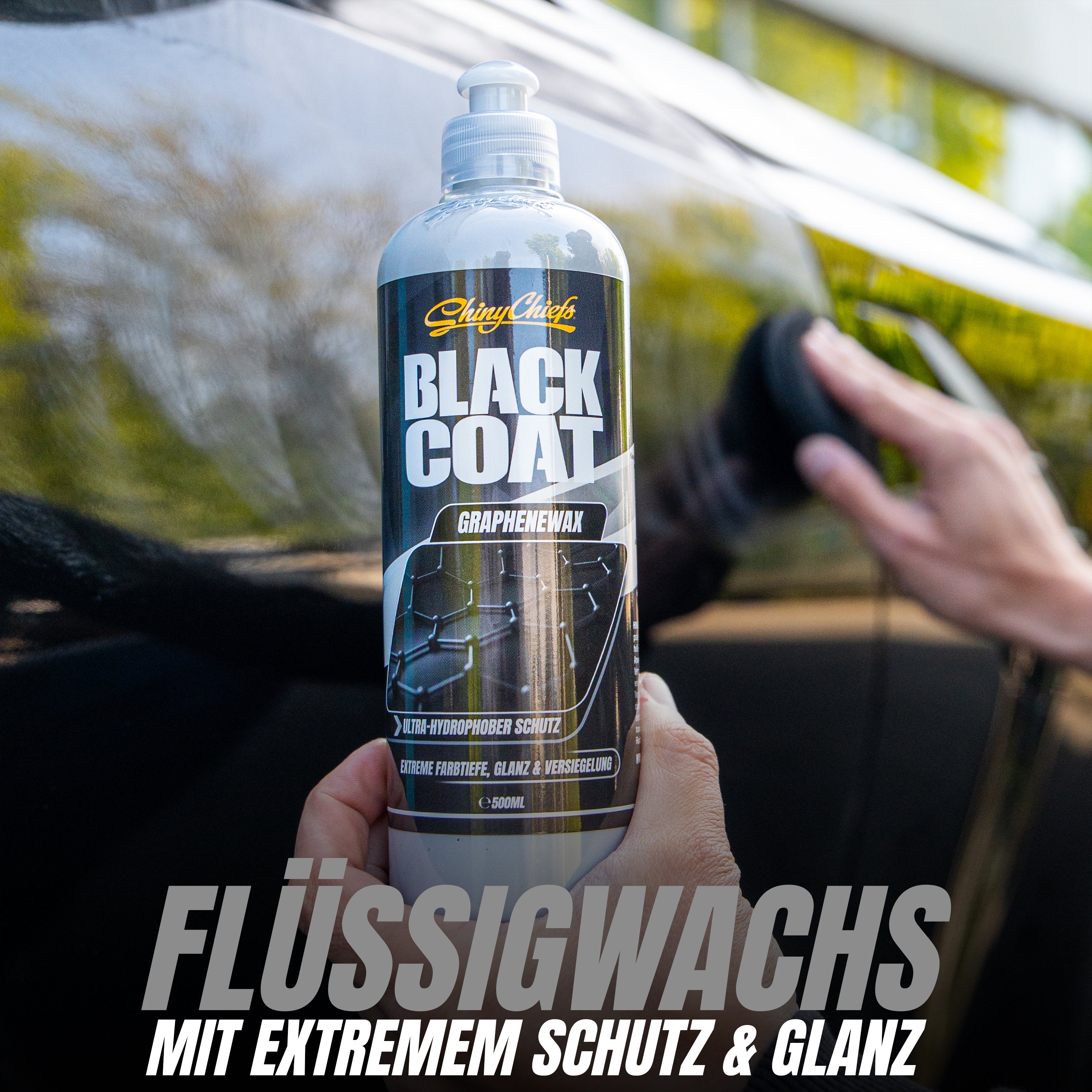 BLACK COAT - GRAPHENEWAX 500ml + GRAPHENE SPRAY 500ml SET