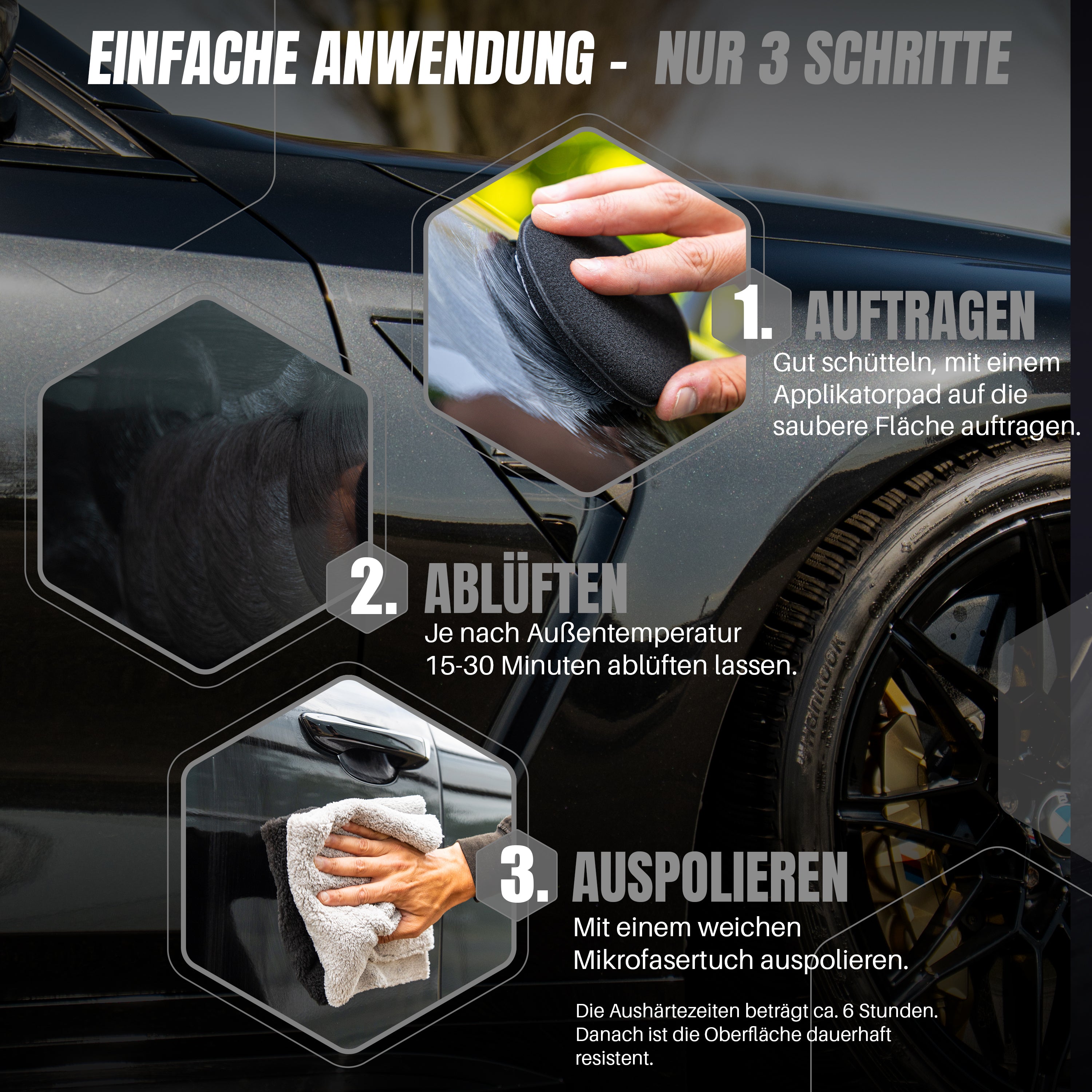 BLACK COAT - GRAPHENEWAX 500ml SET