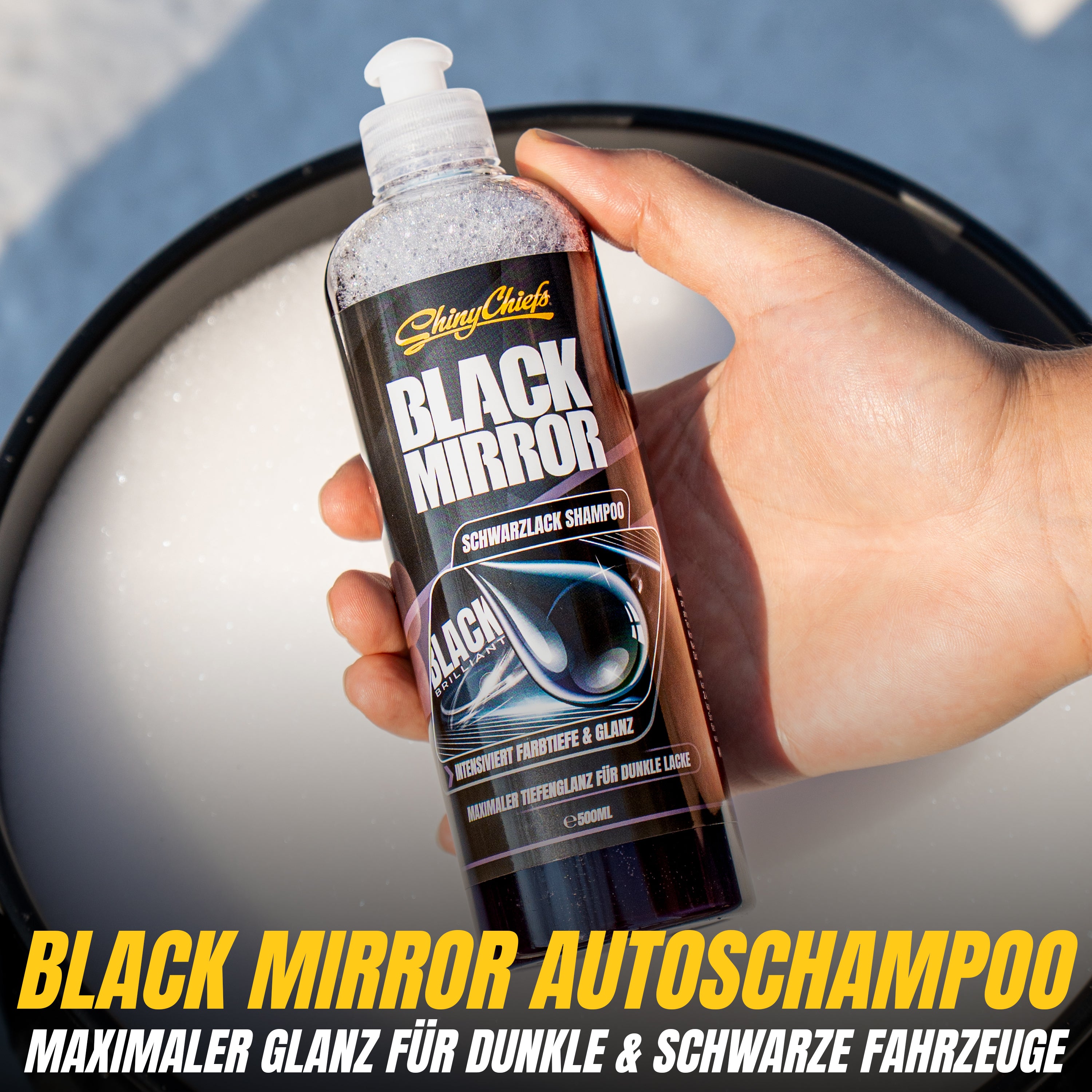 BLACK MIRROR - SHAMPOO 500ml + FIVE FINGER FLEECY