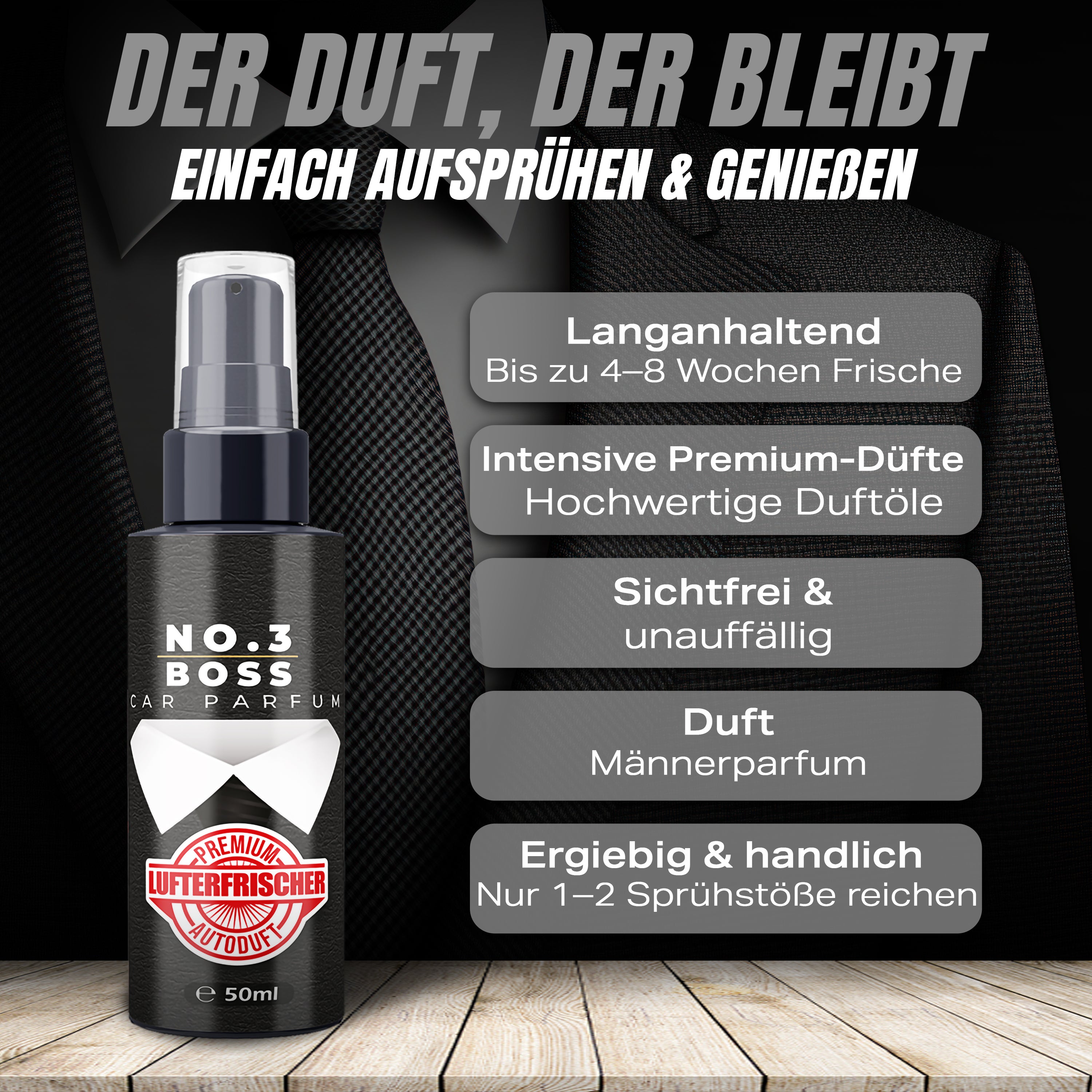Flavour Bomb - NO3 BOSS PARFUM FOR HIM 50ml
