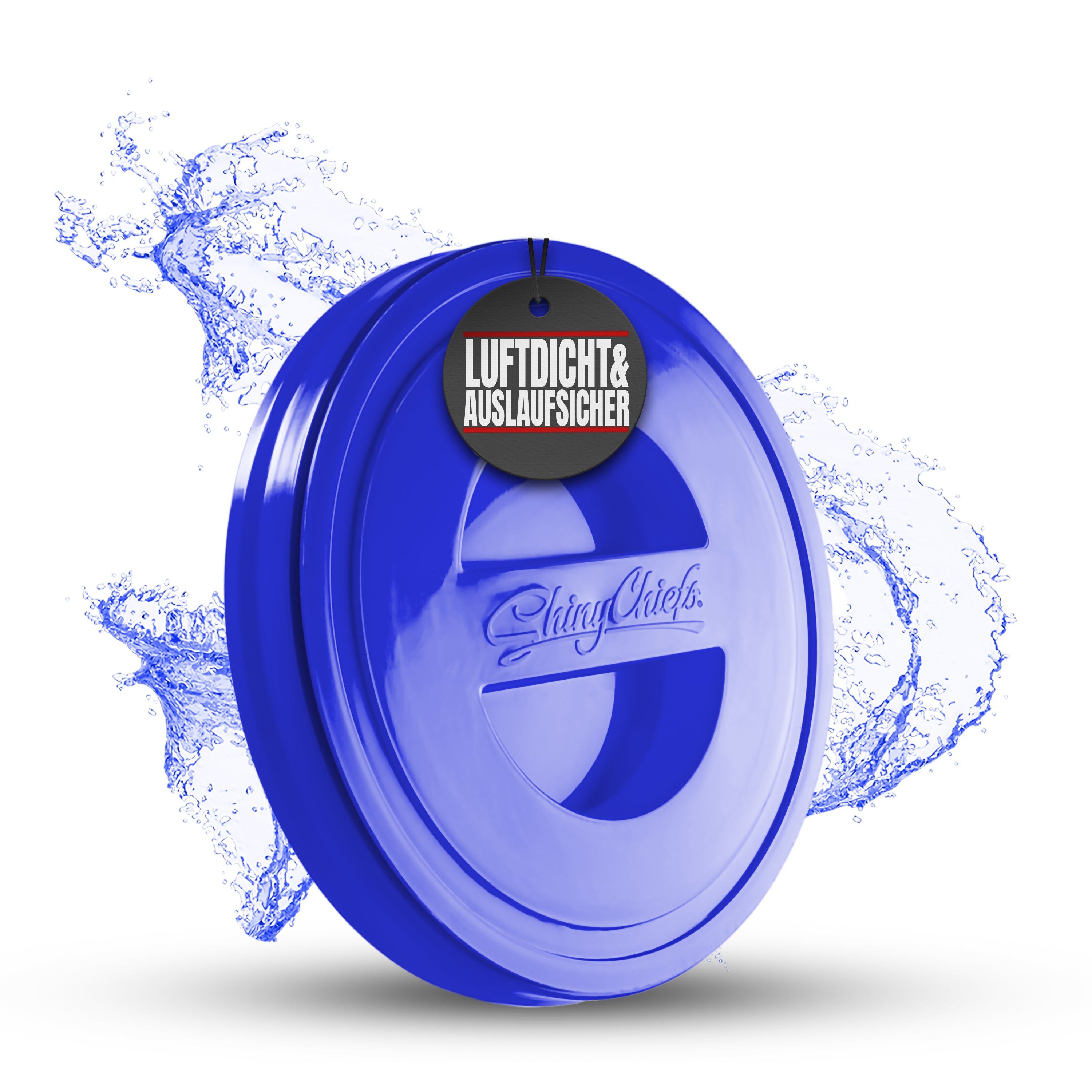 SCREW LID - SCHRAUBDECKEL - BLAU TRANSPARENT