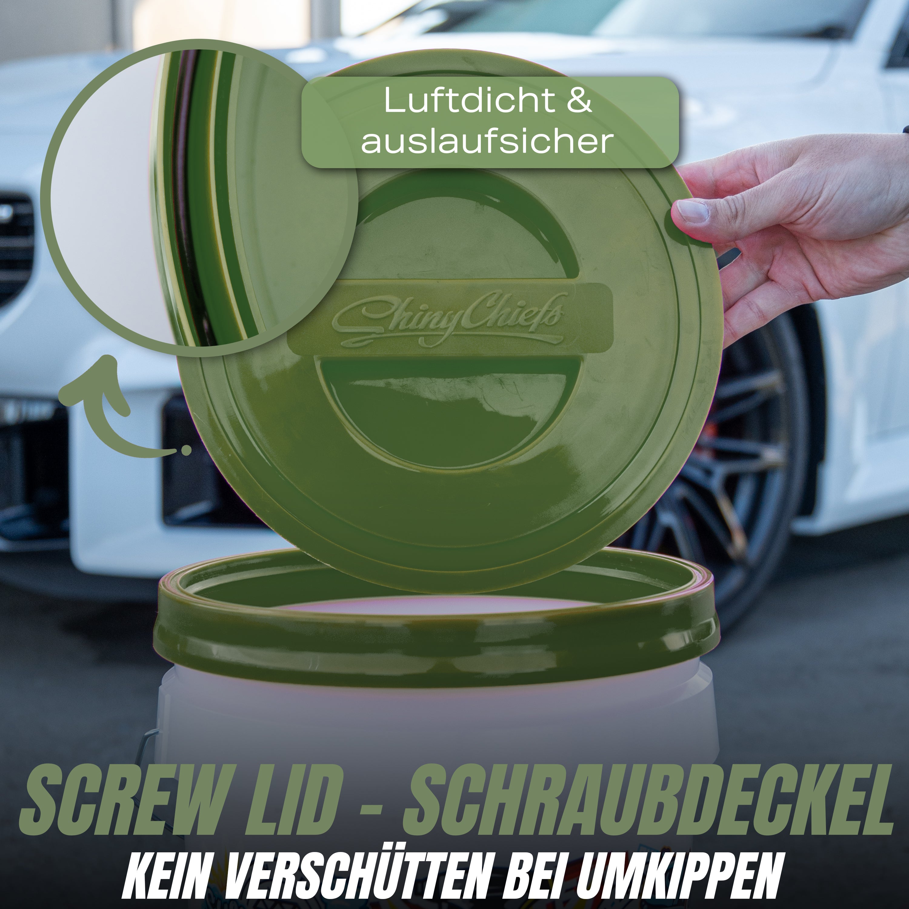 SCREW LID - SCHRAUBDECKEL - ARMY GREEN