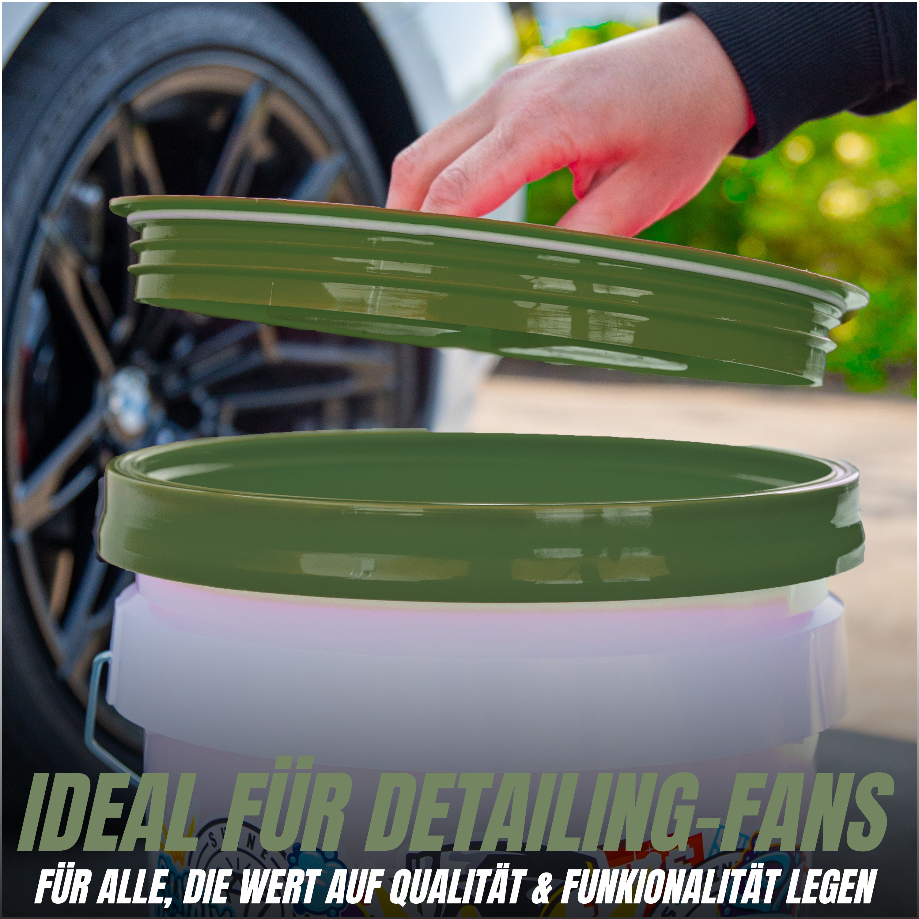 SCREW LID - SCHRAUBDECKEL - ARMY GREEN