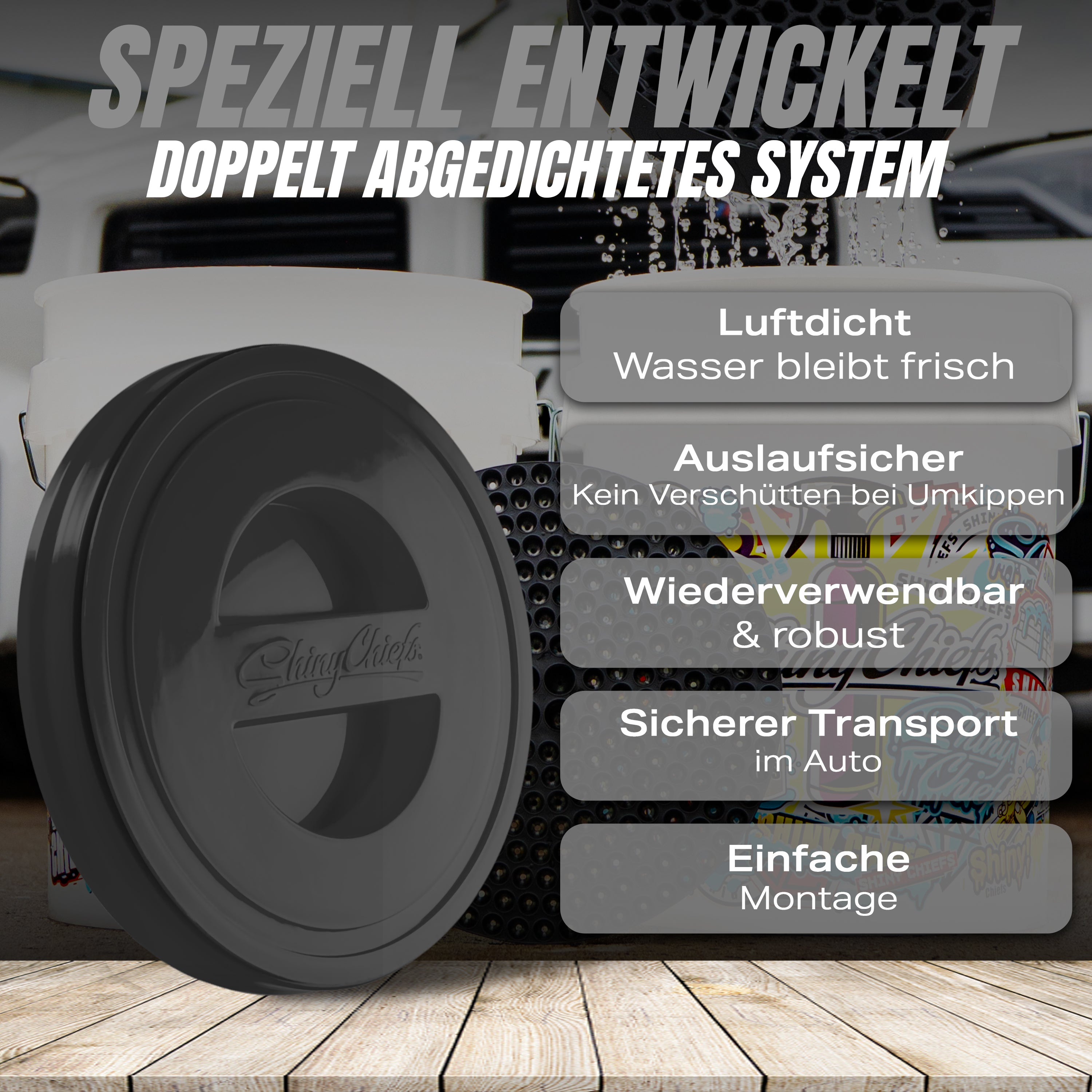 SCREW LID - SCHRAUBDECKEL - SCHWARZ