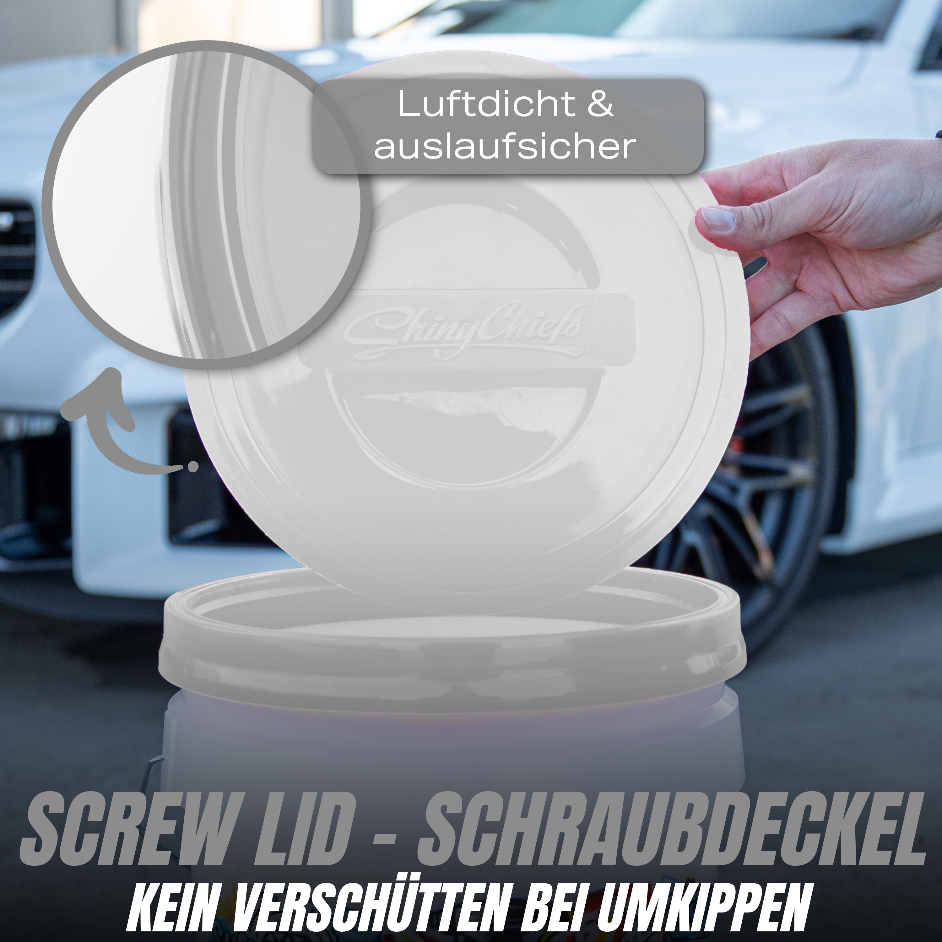 SCREW LID - SCHRAUBDECKEL - WEISS