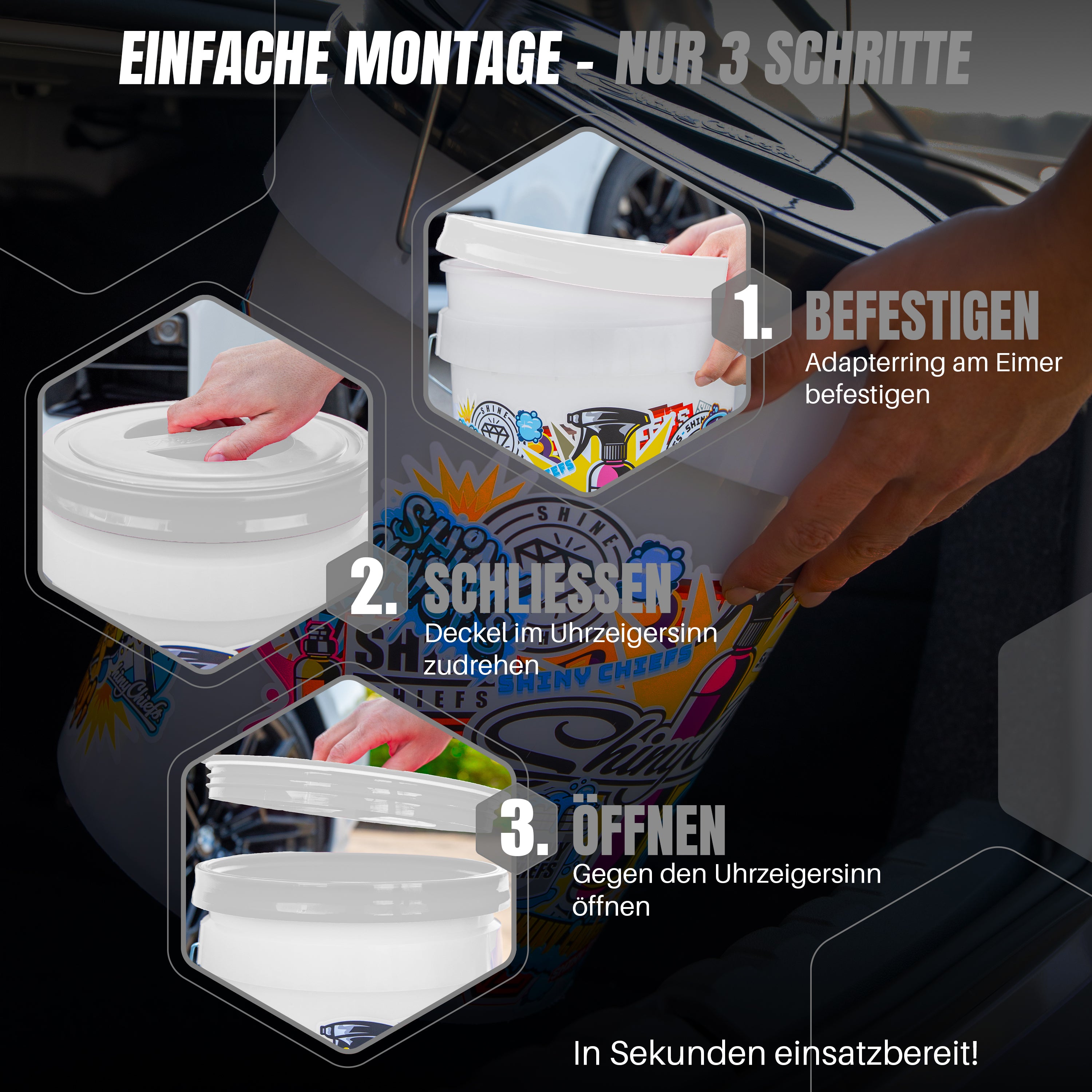 SCREW LID - SCHRAUBDECKEL - WEISS