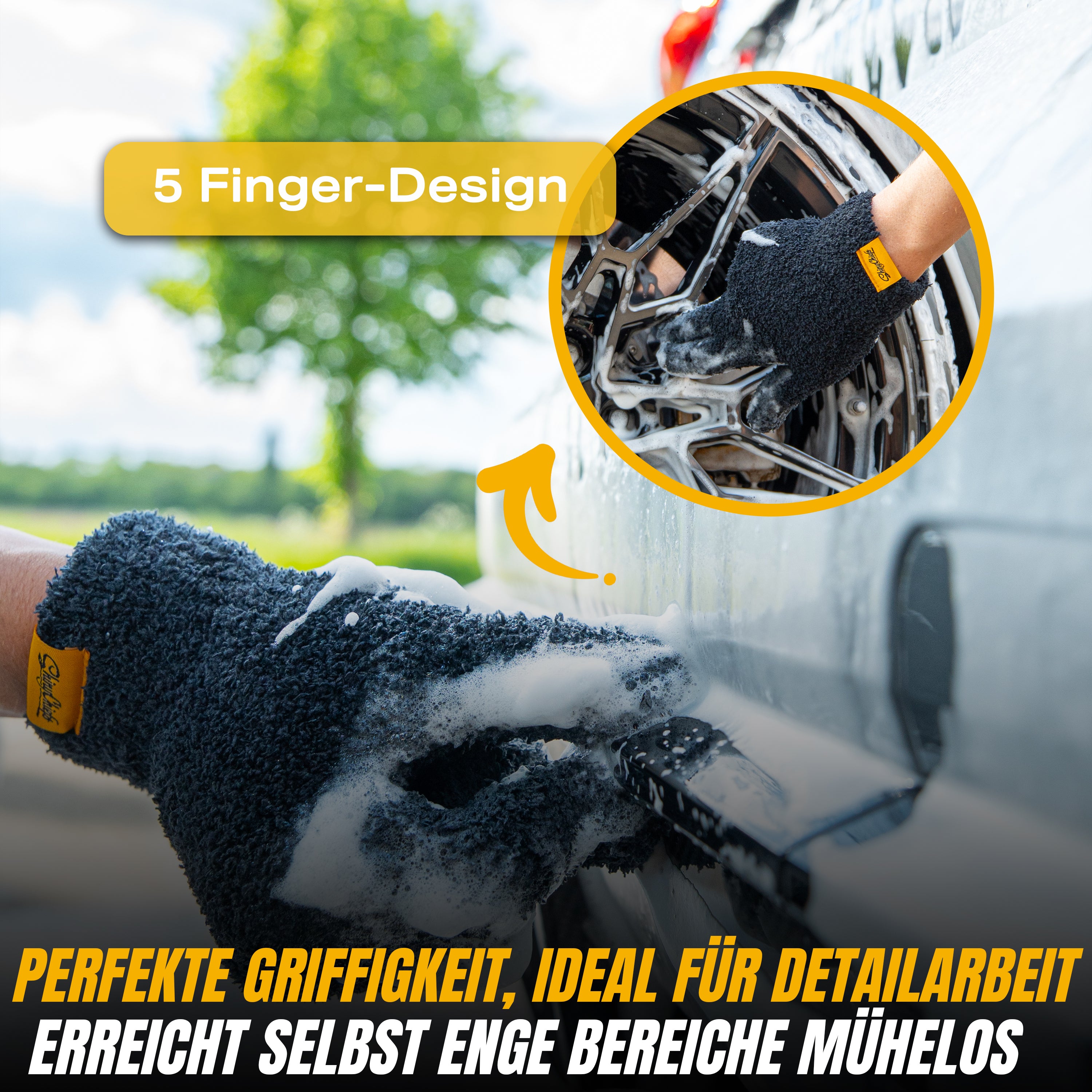 DETAIL WASH MITT - MIKROFASER WASCHHANDSCHUH (DOPPEL SET)