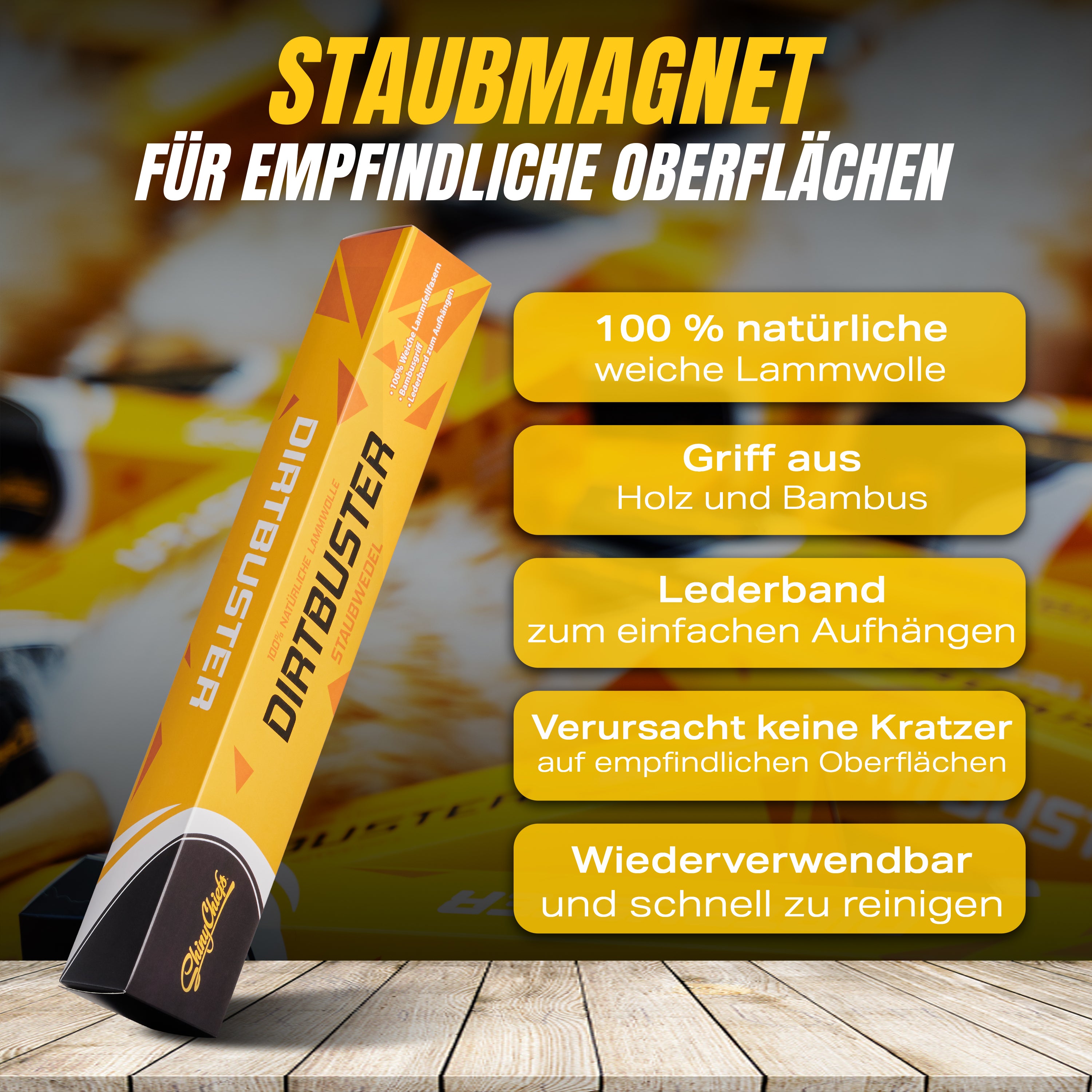 DIRT BUSTER - STAUBWEDEL MAGNET