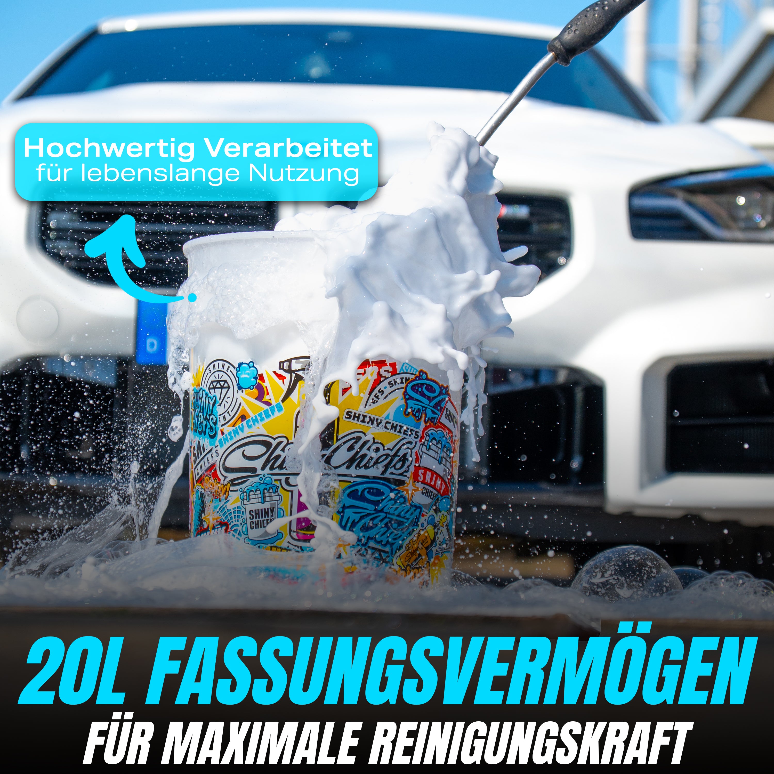 WASCHEIMER BLACK SHINY - 20L