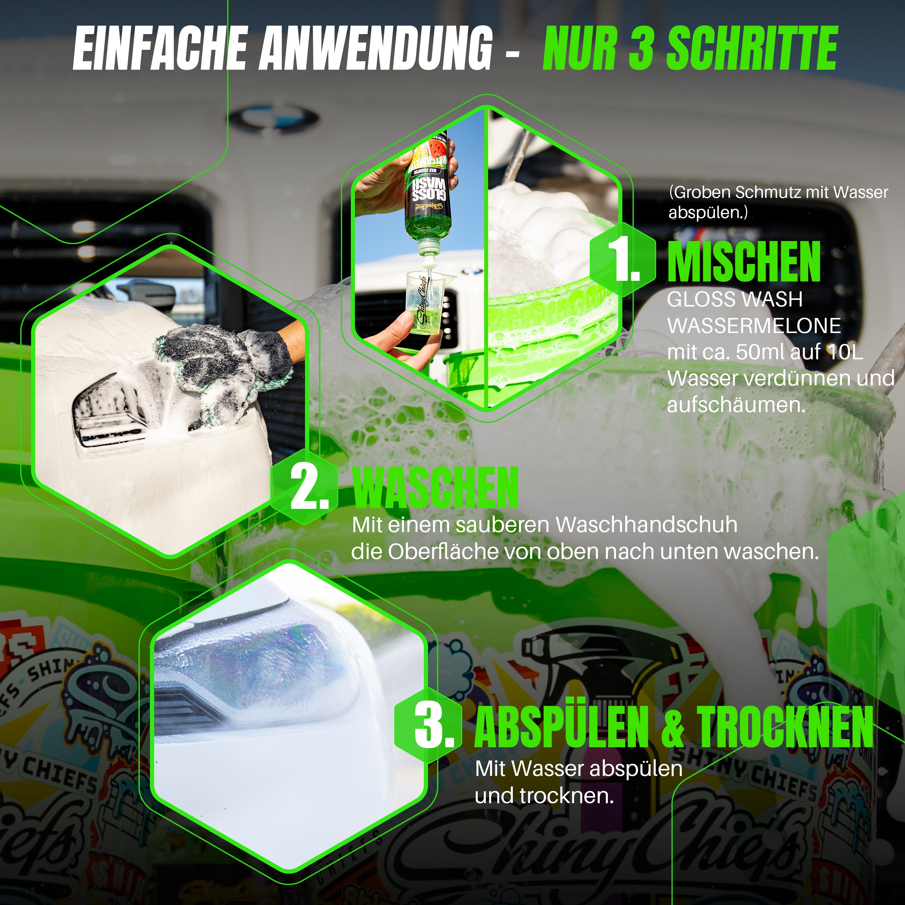 BIG WORMY - XXL WASCHPAD + GLOSSWASH WASSERMELONE SET