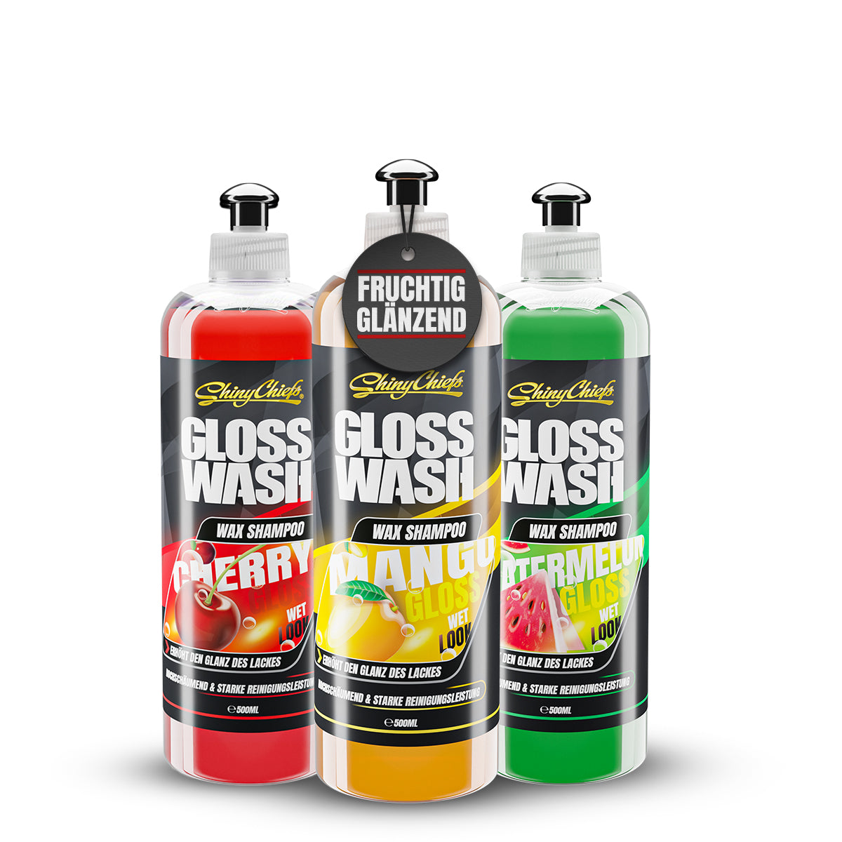GLOSSWASH SHAMPOO KIT - WASH & WAX (3x500ml)
