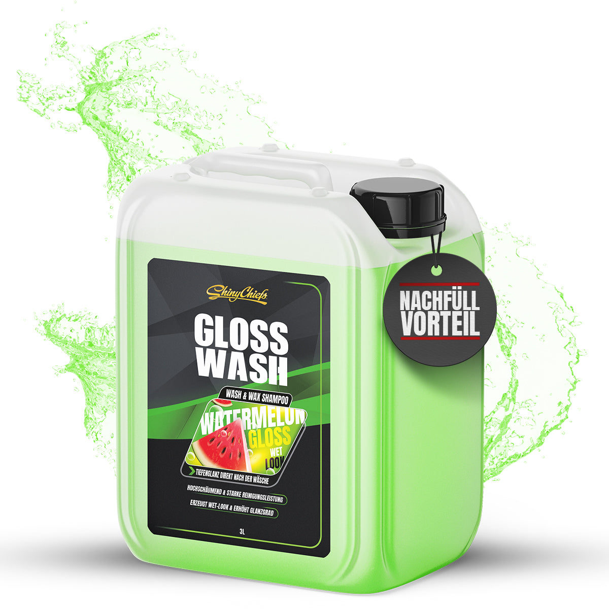 GLOSSWASH SHAMPOO - WASH & WAX KANISTER 3L