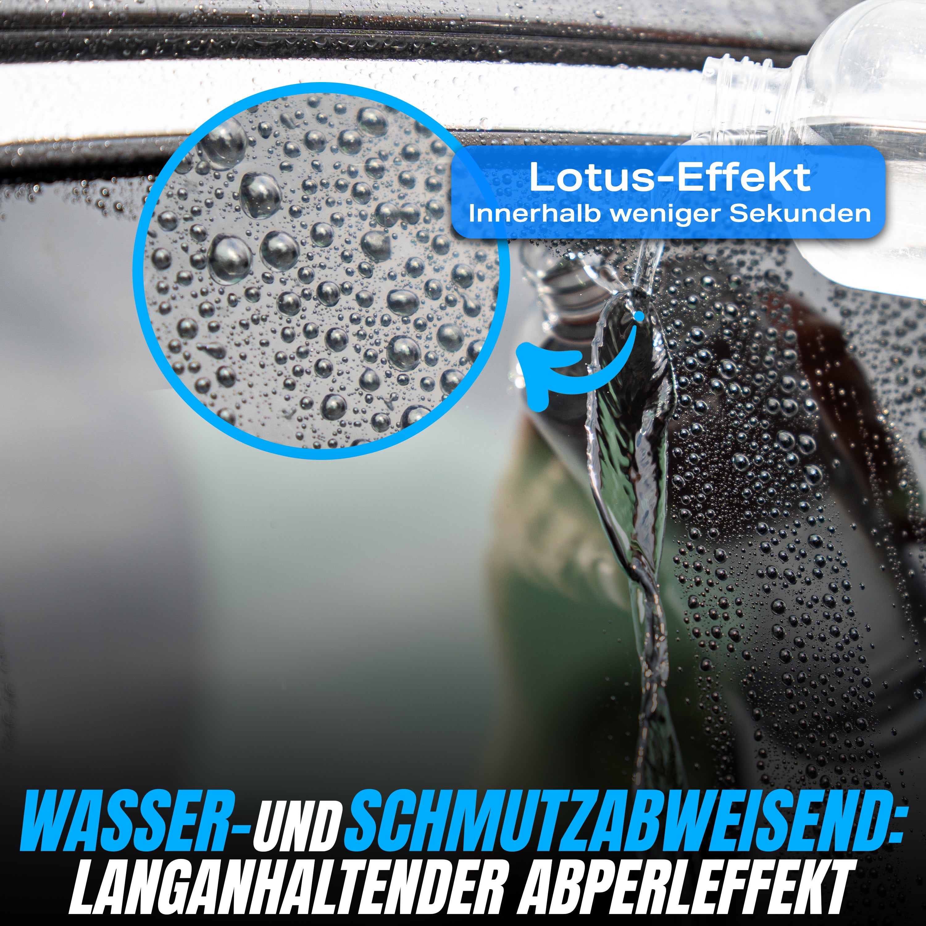 HYDRO GLASS - NANO SiO2 GLASREINIGER 500ml + WAFFLE TOWEL SET