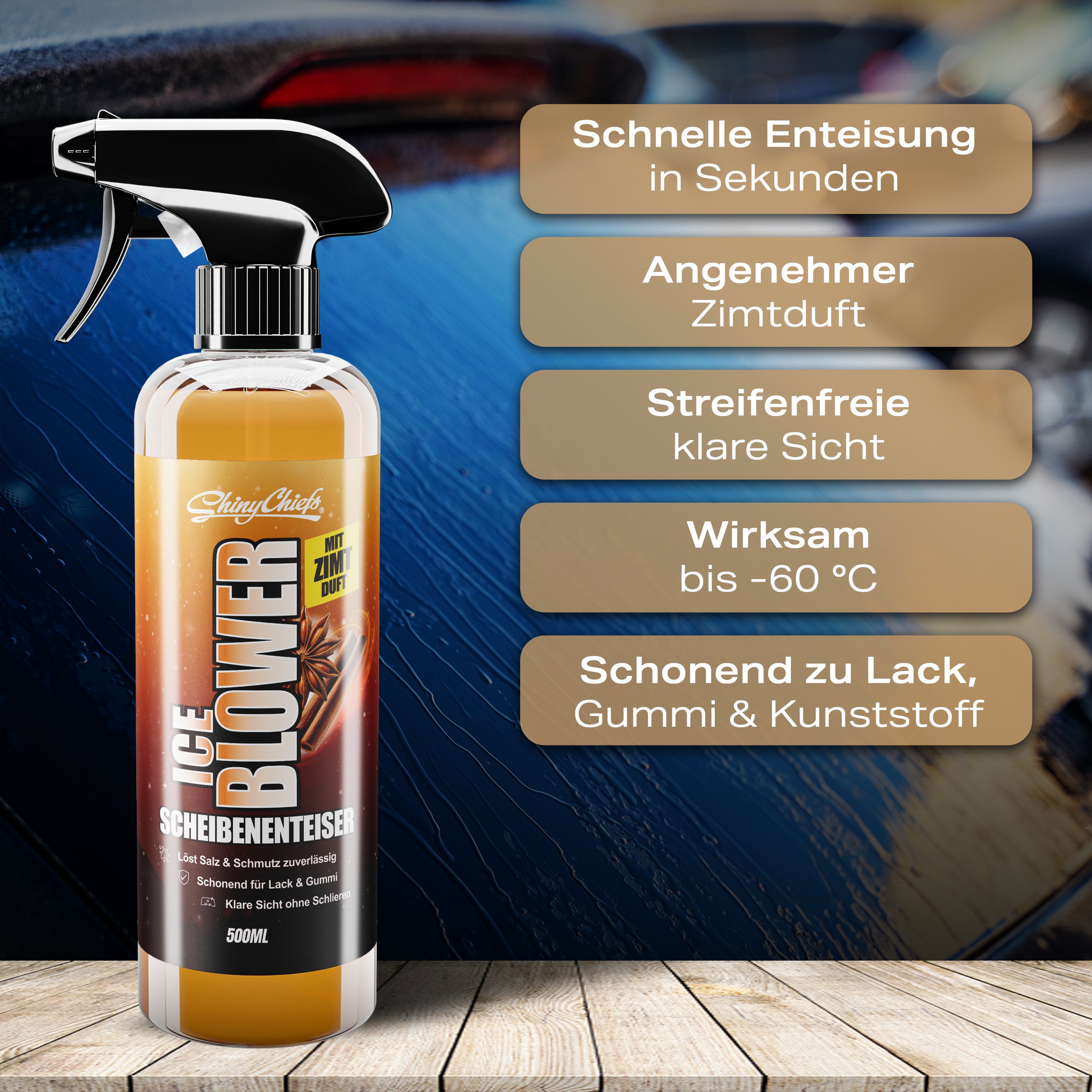 ICE BLOWER - SCHEIBENENTEISER "ZIMT" + "ZITRONE" (4x500ml)