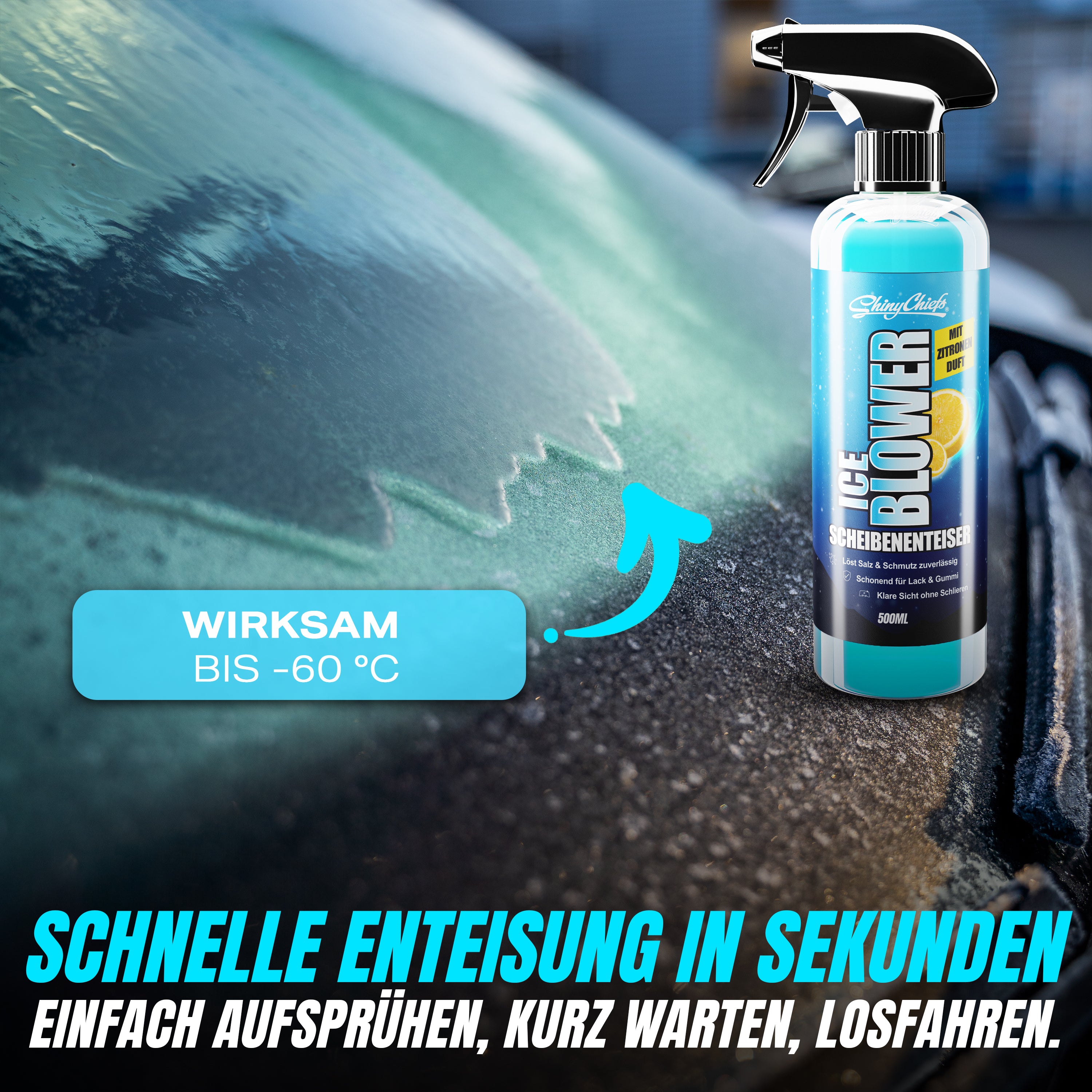 ICE BLOWER - SCHEIBENENTEISER "ZIMT" + "ZITRONE" (4x500ml)