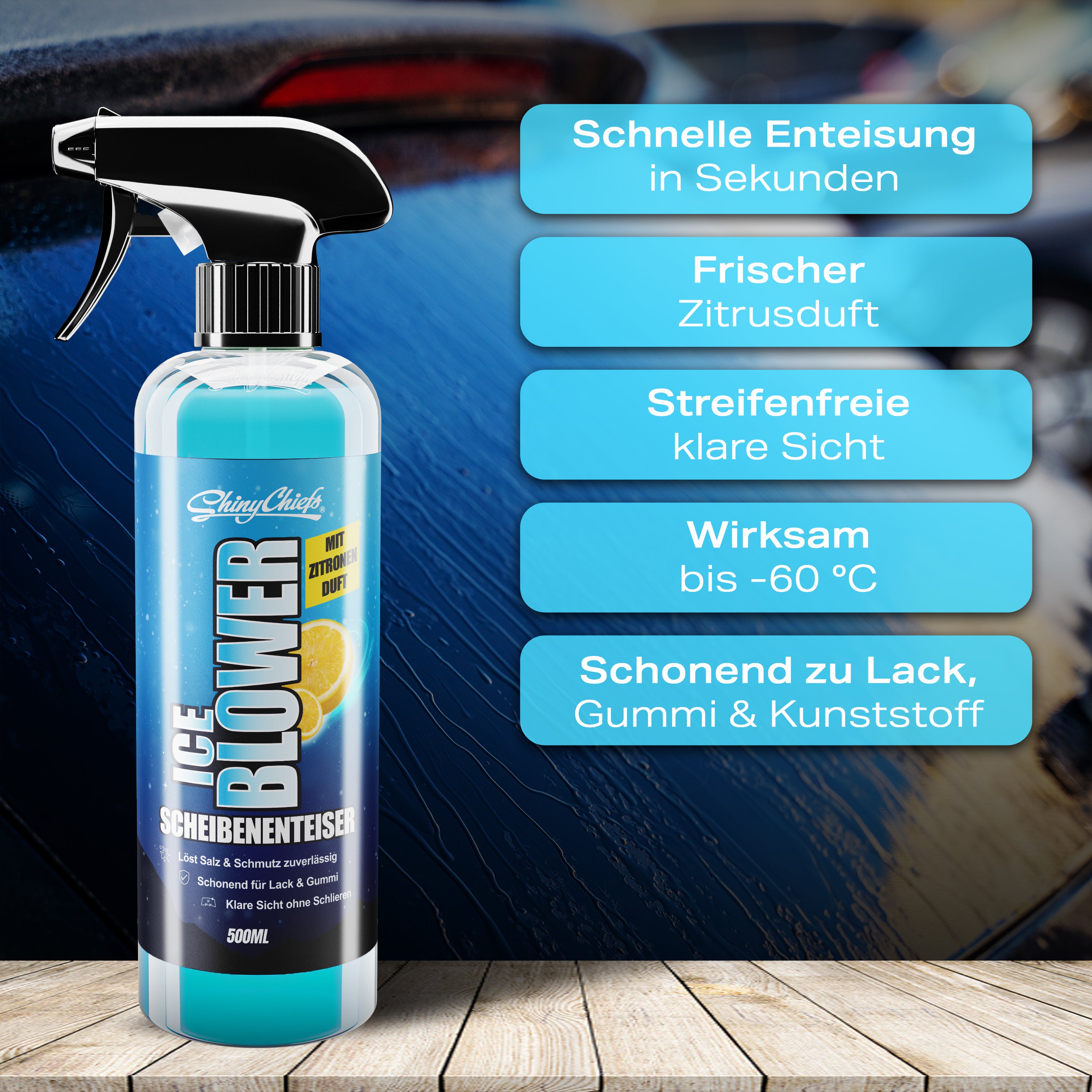 ICE BLOWER - SCHEIBENENTEISER "ZIMT" + ZITRONE (2x500ml)