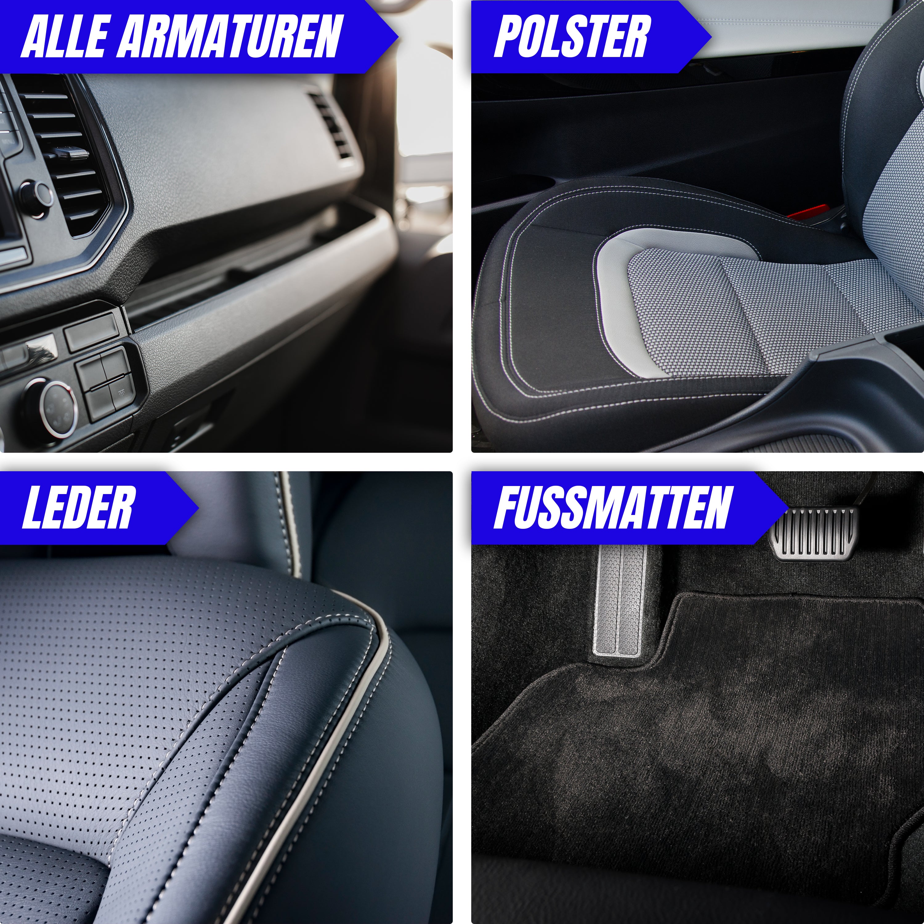 INTERIOR CLEAN - INNENRAUMREINIGER (NEW CAR DUFT) 500ml SET