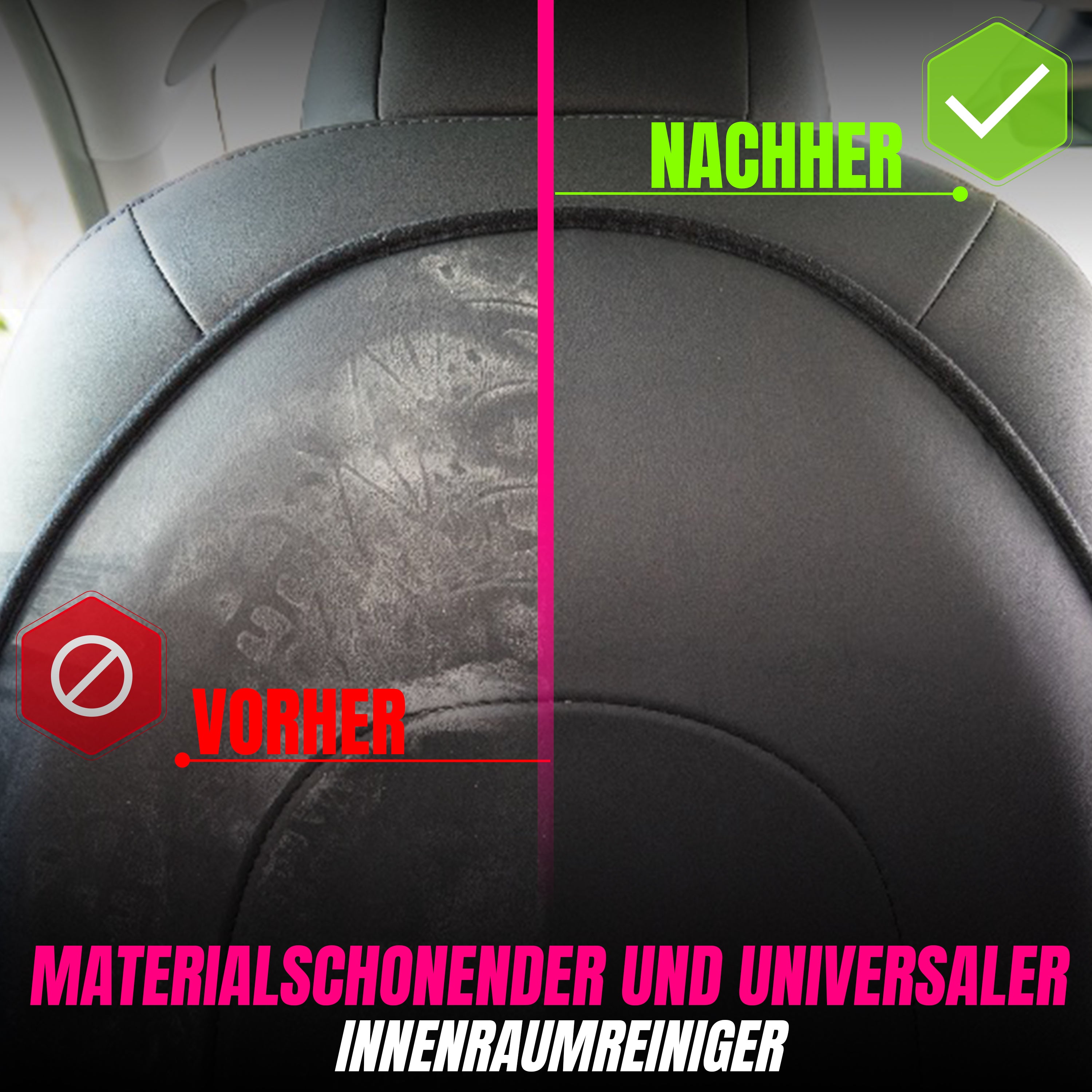 INTERIOR CLEAN - Universal Reiniger 500ml Set + DETAIL BRUSH - ULTRA SOFT PINSEL