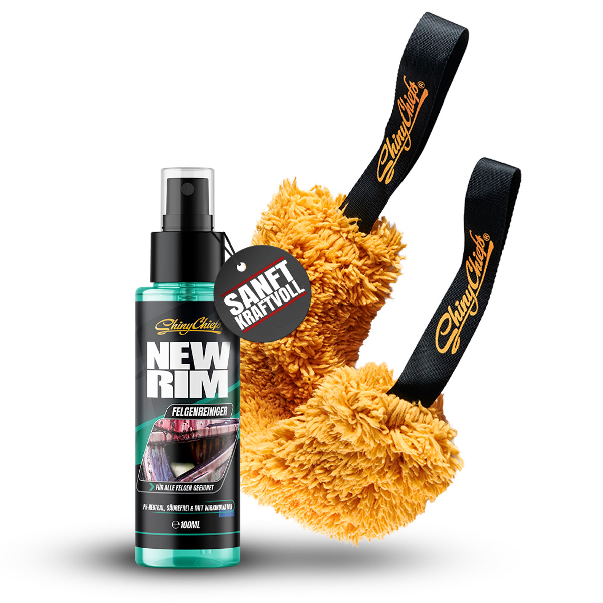 NEWRIM Felgenreiniger 100ml + WHEEL WIPE