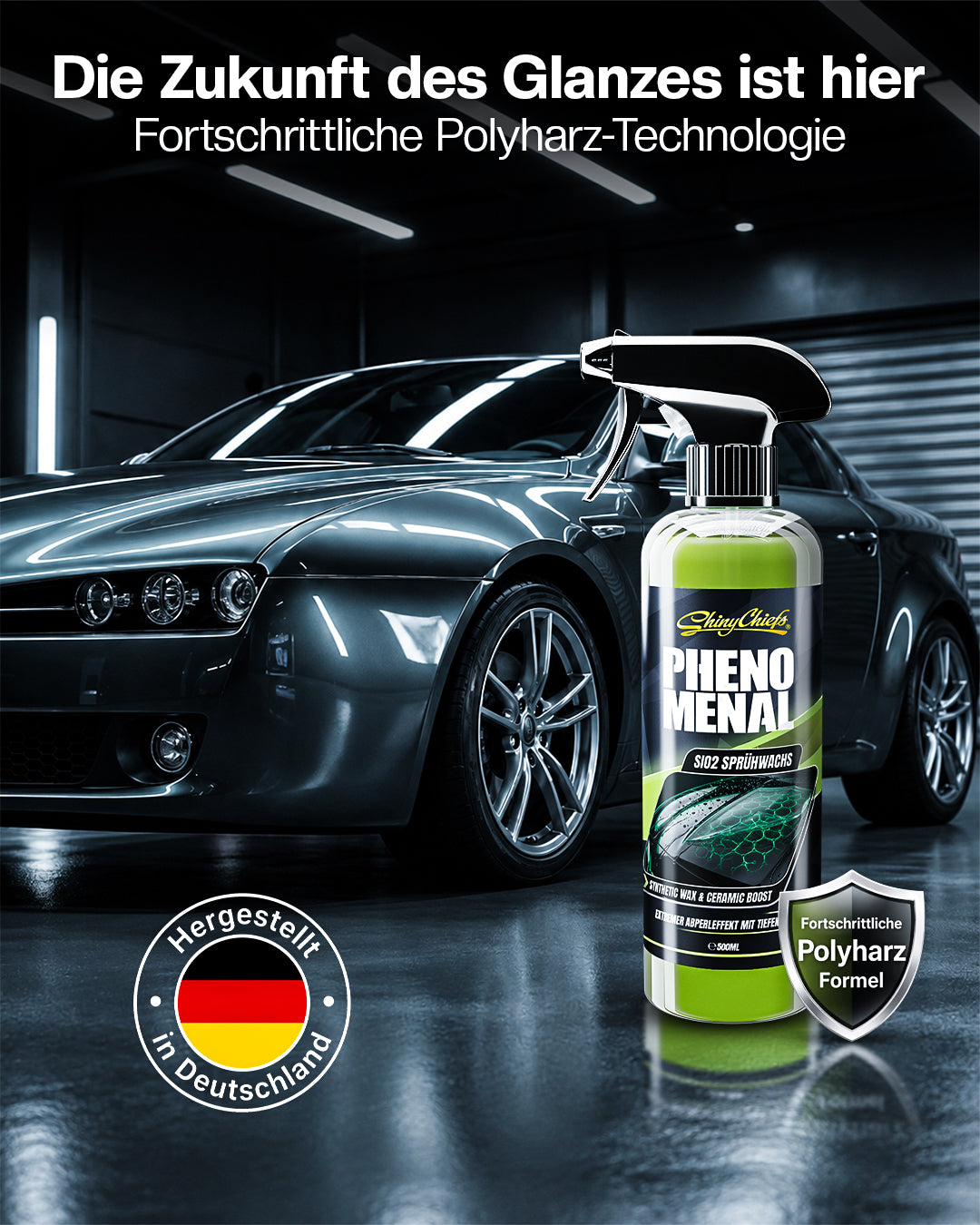 PHENOMENAL - SiO2 HIGH GLOSS HARDWACHS 50ml SET