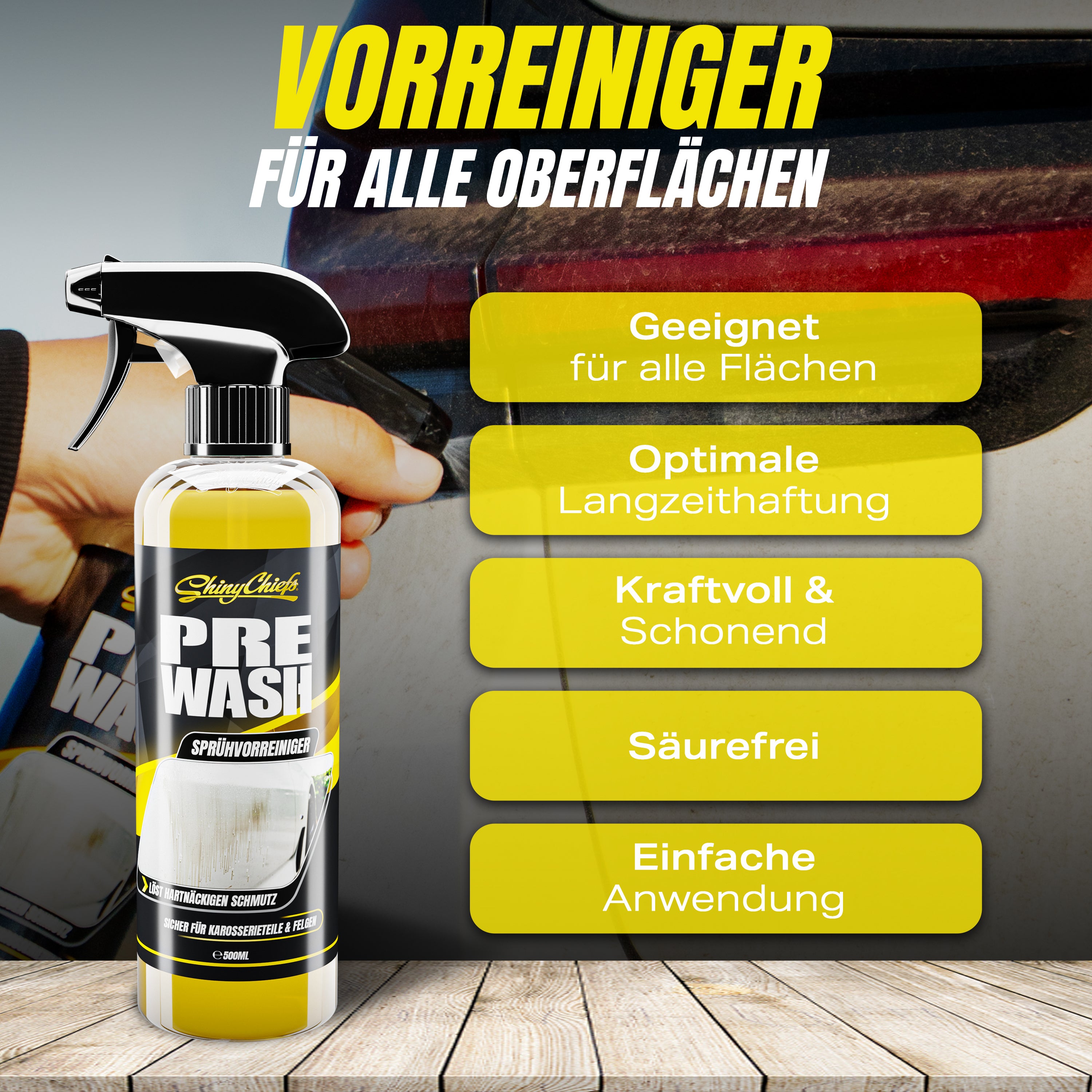 Autopflege Komplettset – 8 Flaschen & 4 Mikrofasertücher im Vorteilspaket