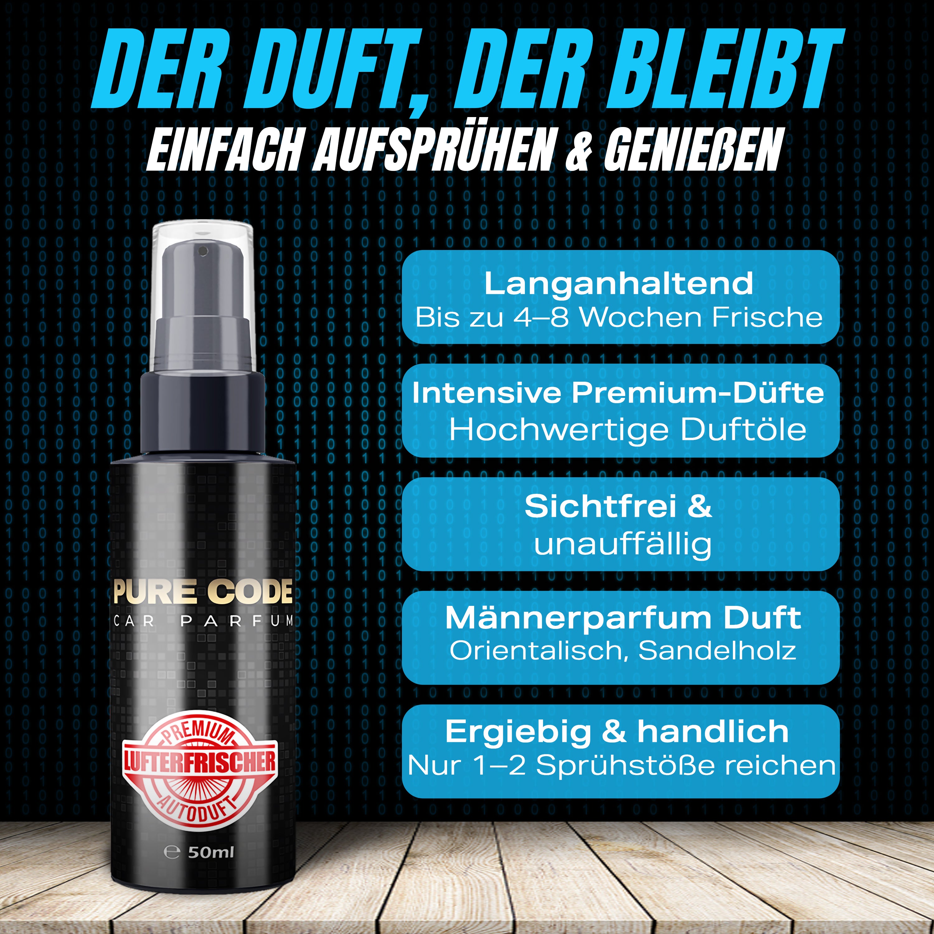 Flavour Bomb - PURE CODE PARFUM FOR HIM 50ml