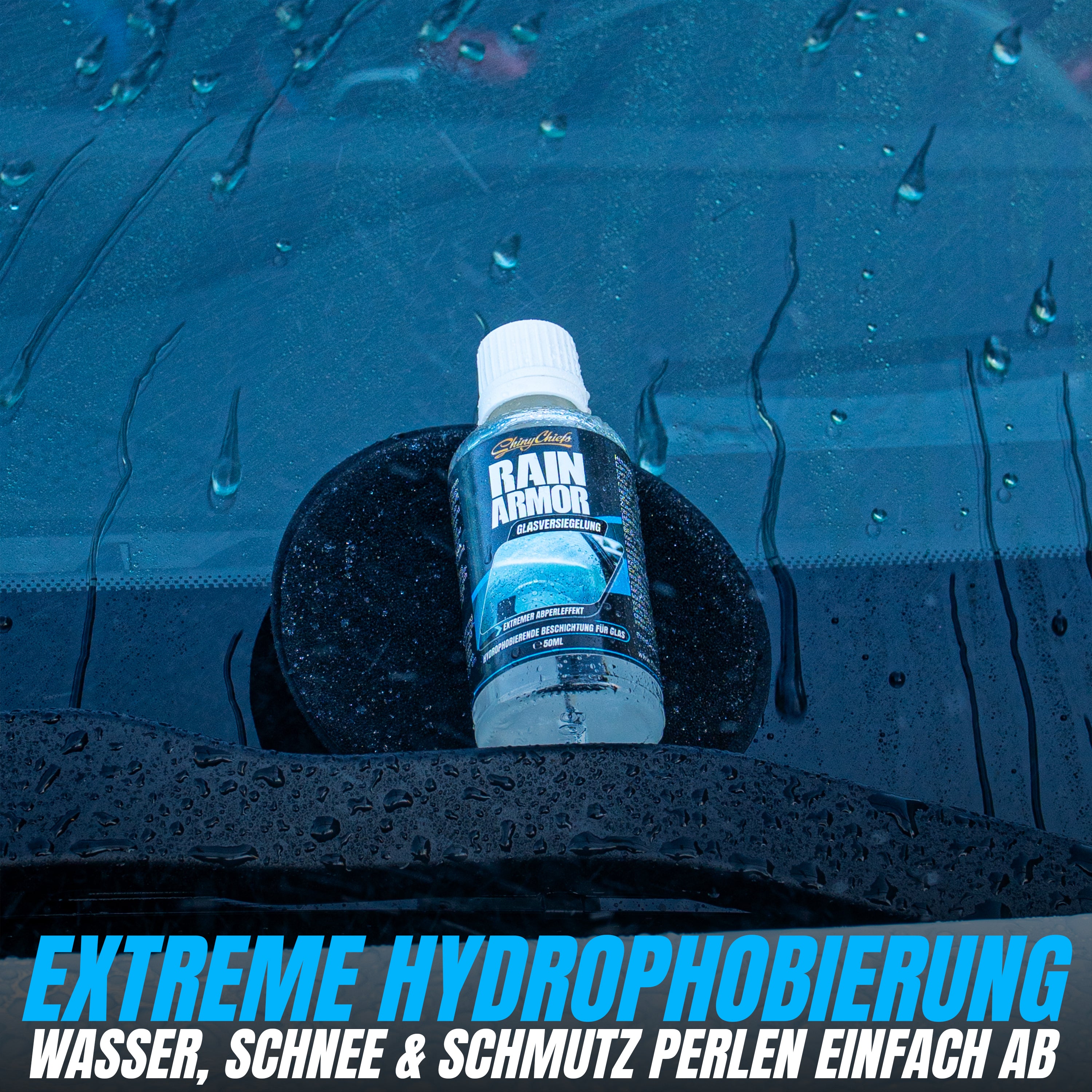 RAIN ARMOR - GLASVERSIEGELUNG + GLASS CLEAN - GLASREINIGER SET