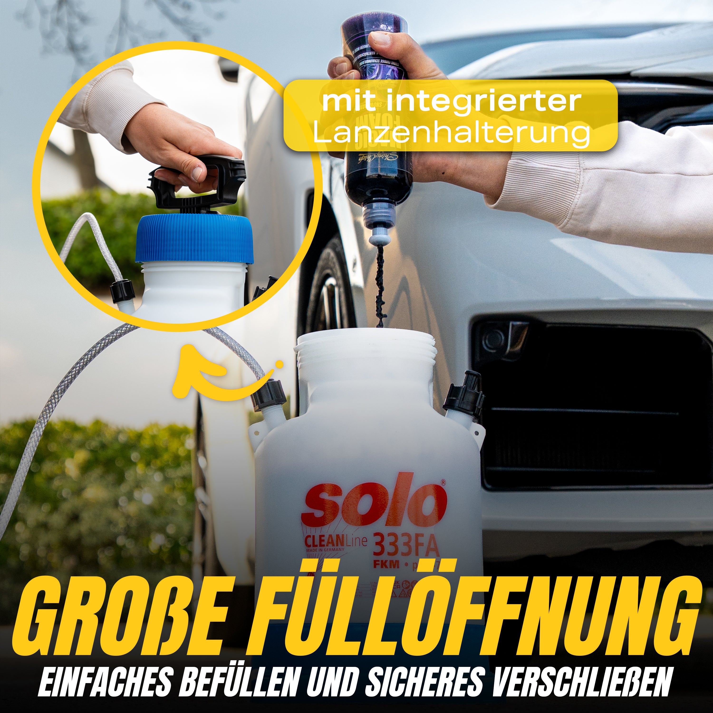 SOLO SCHAUMSPRÜHER 333 FA + MAGIC FOAM - GRÜNER SCHAUM 500ml Set