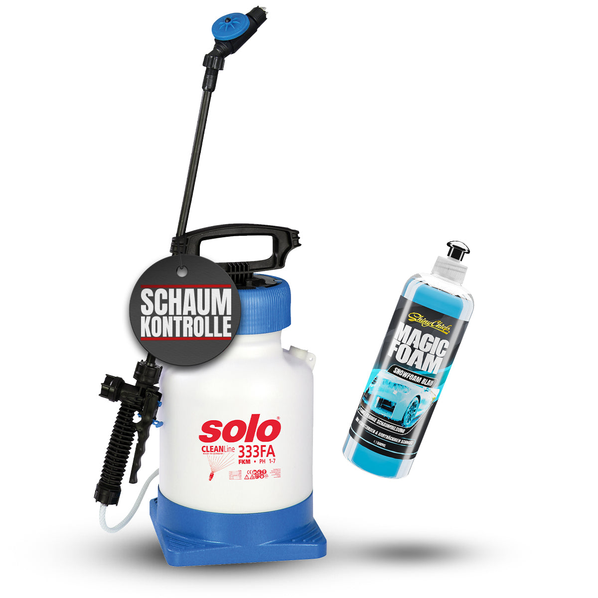 SOLO SCHAUMSPRÜHER 333 FA + MAGIC FOAM - BLAUER SCHAUM 500ml Set