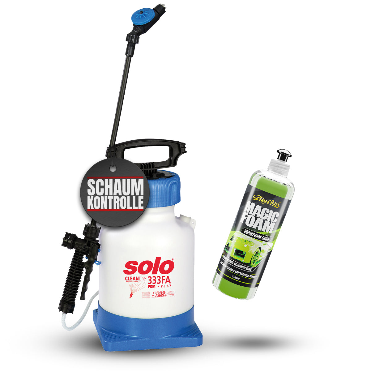 SOLO SCHAUMSPRÜHER 333 FA + MAGIC FOAM - GRÜNER SCHAUM 500ml Set