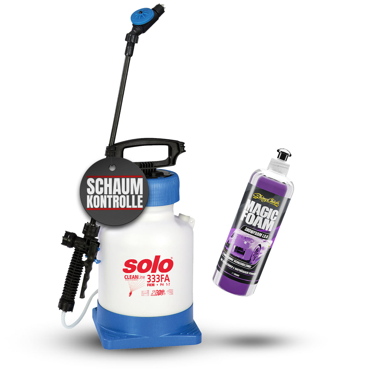 SOLO SCHAUMSPRÜHER 333 FA + MAGIC FOAM - LILA SCHAUM 500ml Set