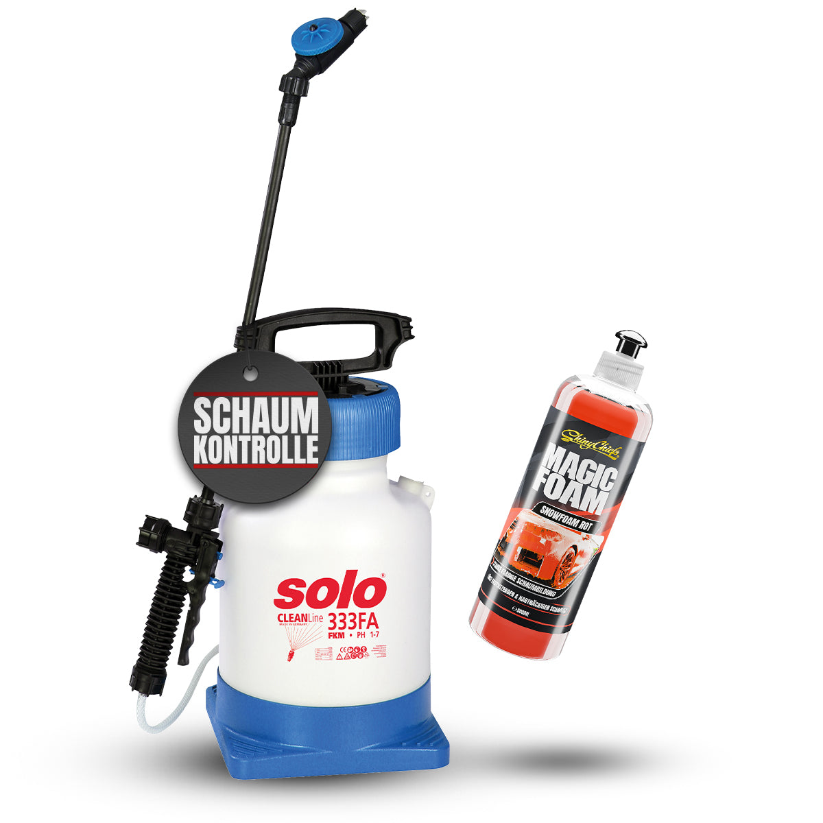 SOLO SCHAUMSPRÜHER 333 FA + MAGIC FOAM - ROTER SCHAUM 500ml Set