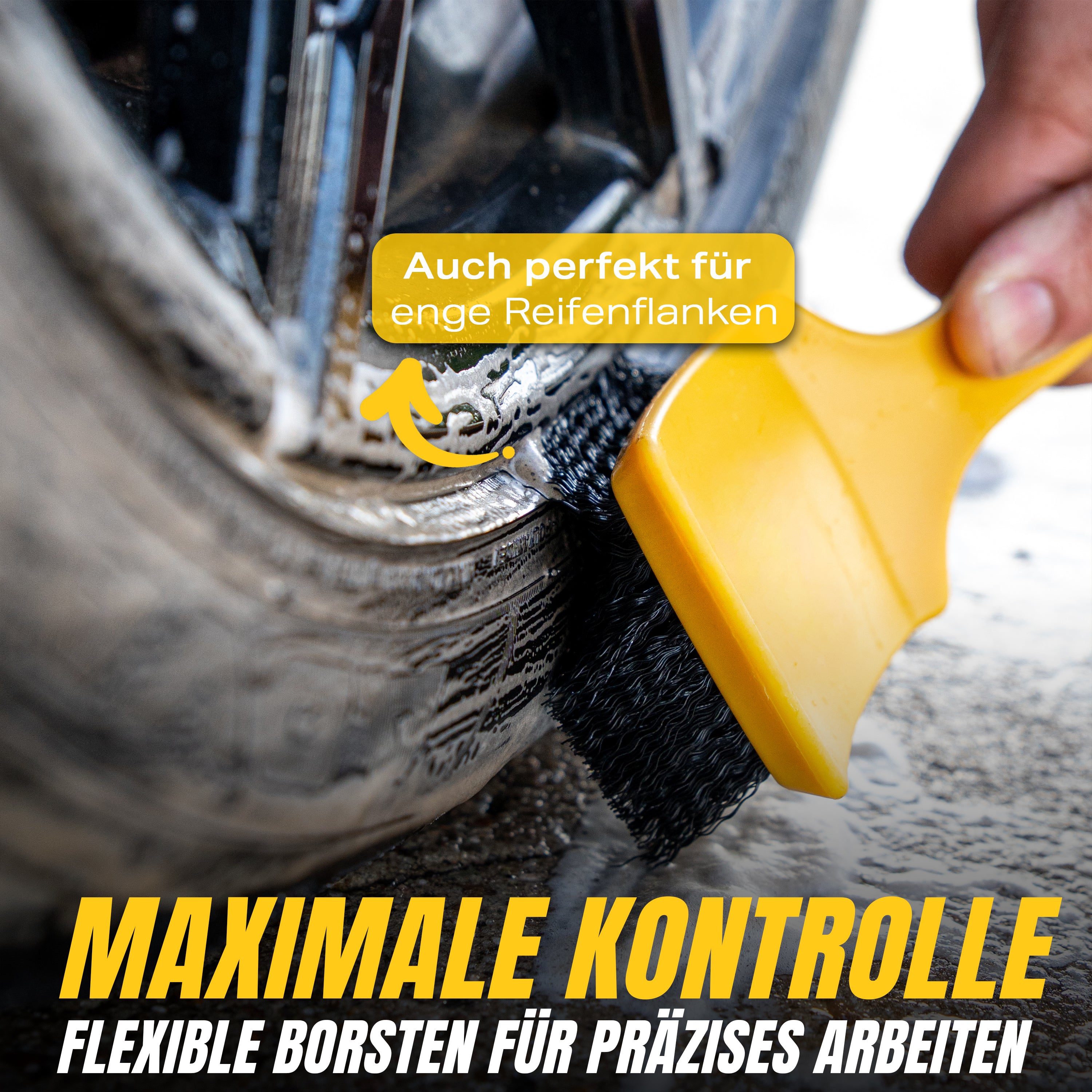 TIRE CLEAN - REIFENREINIGER & PFLEGE + REIFENBÜRSTE SET