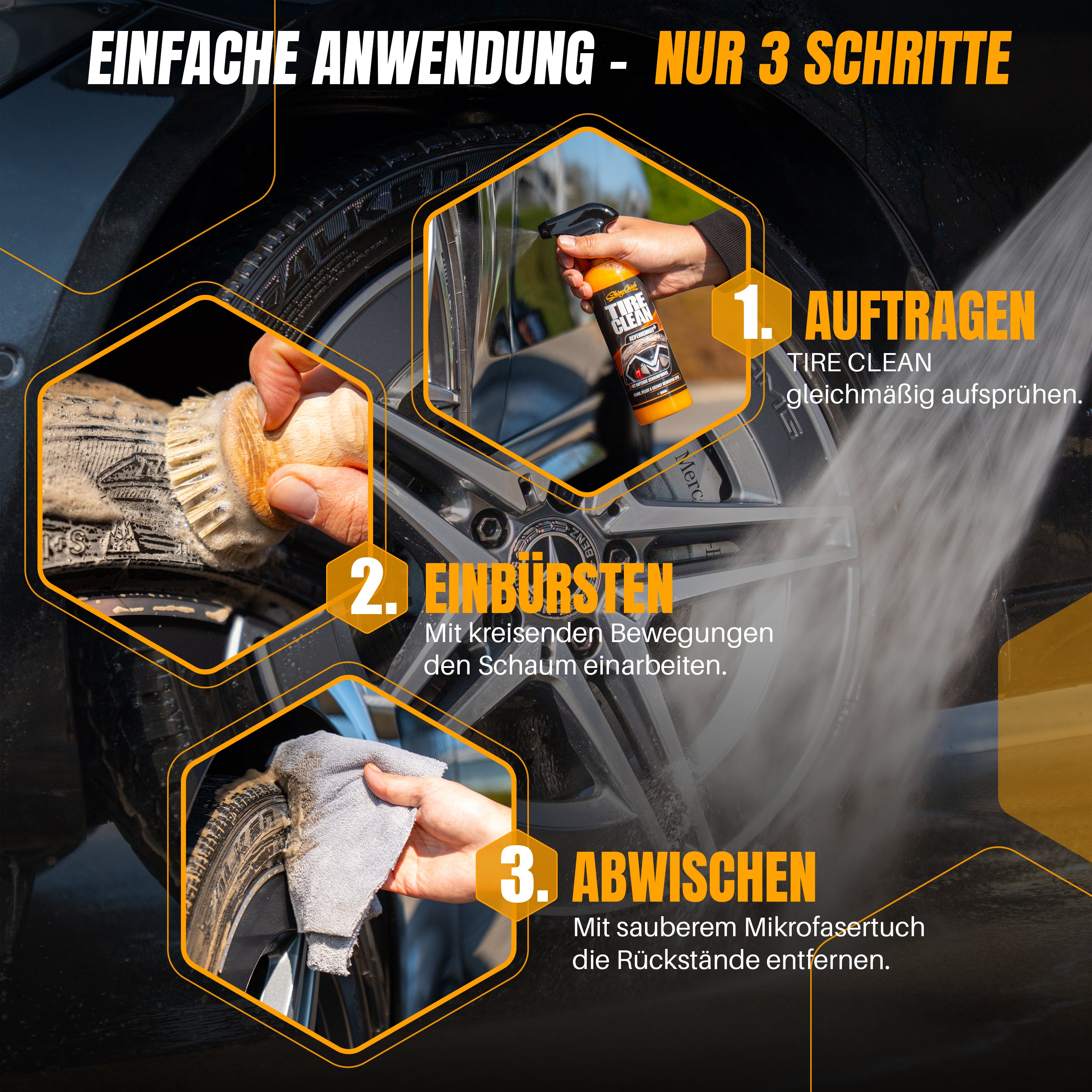 TIRE CLEAN - REIFENREINIGER & PFLEGE 500ml