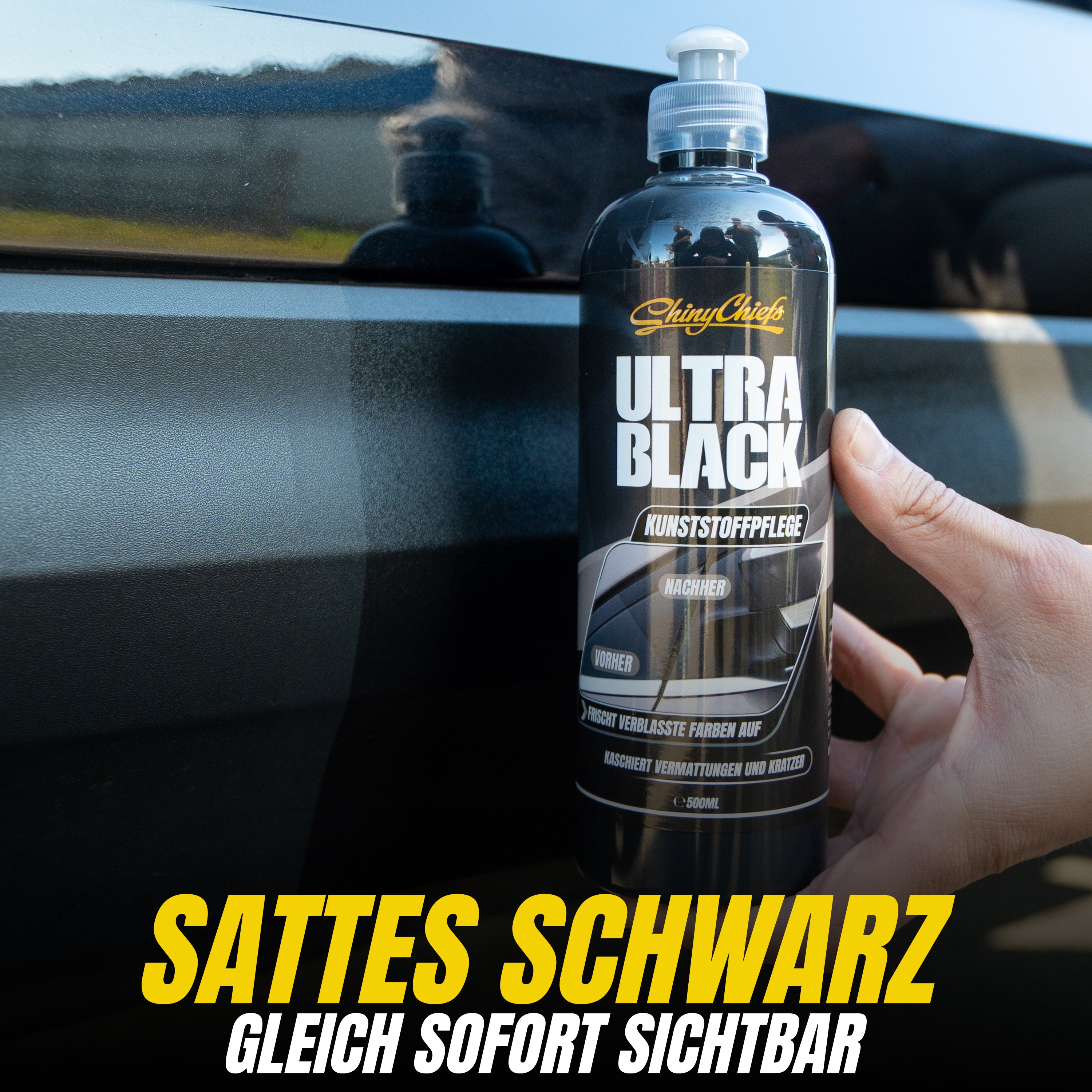 ULTRA BLACK - KUNSTSTOFFAUFFRISCHER 500ml SET