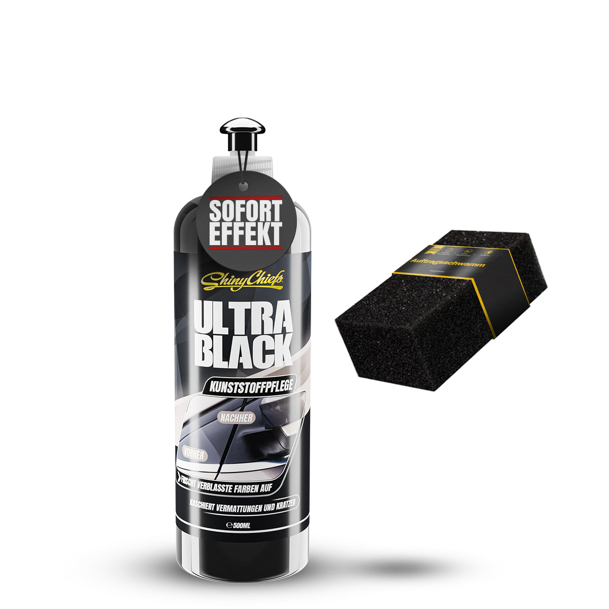 ULTRA BLACK - KUNSTSTOFFAUFFRISCHER 500ml SET