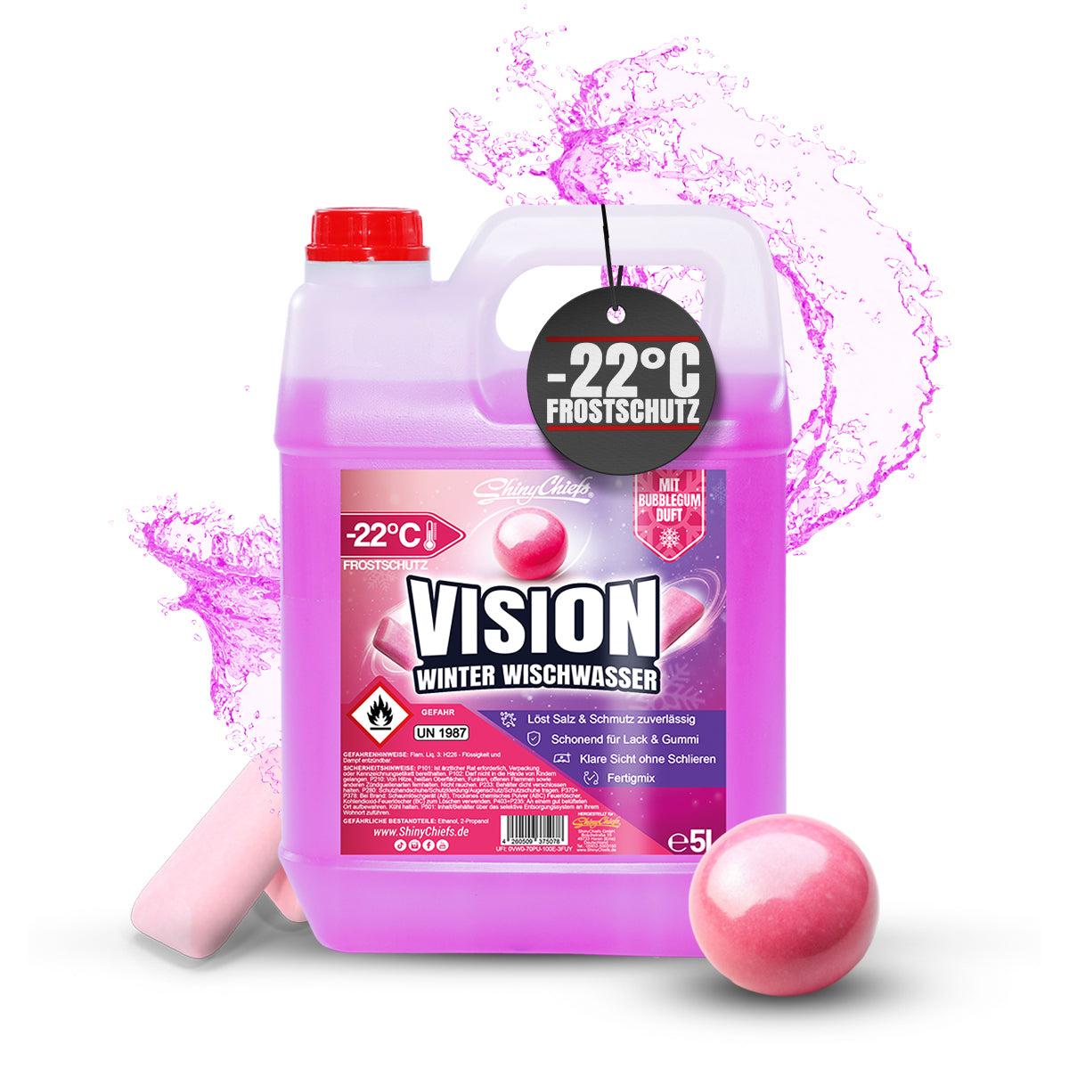 VISION - WINTER WISCHWASSER "BUBBLEGUM" 5L