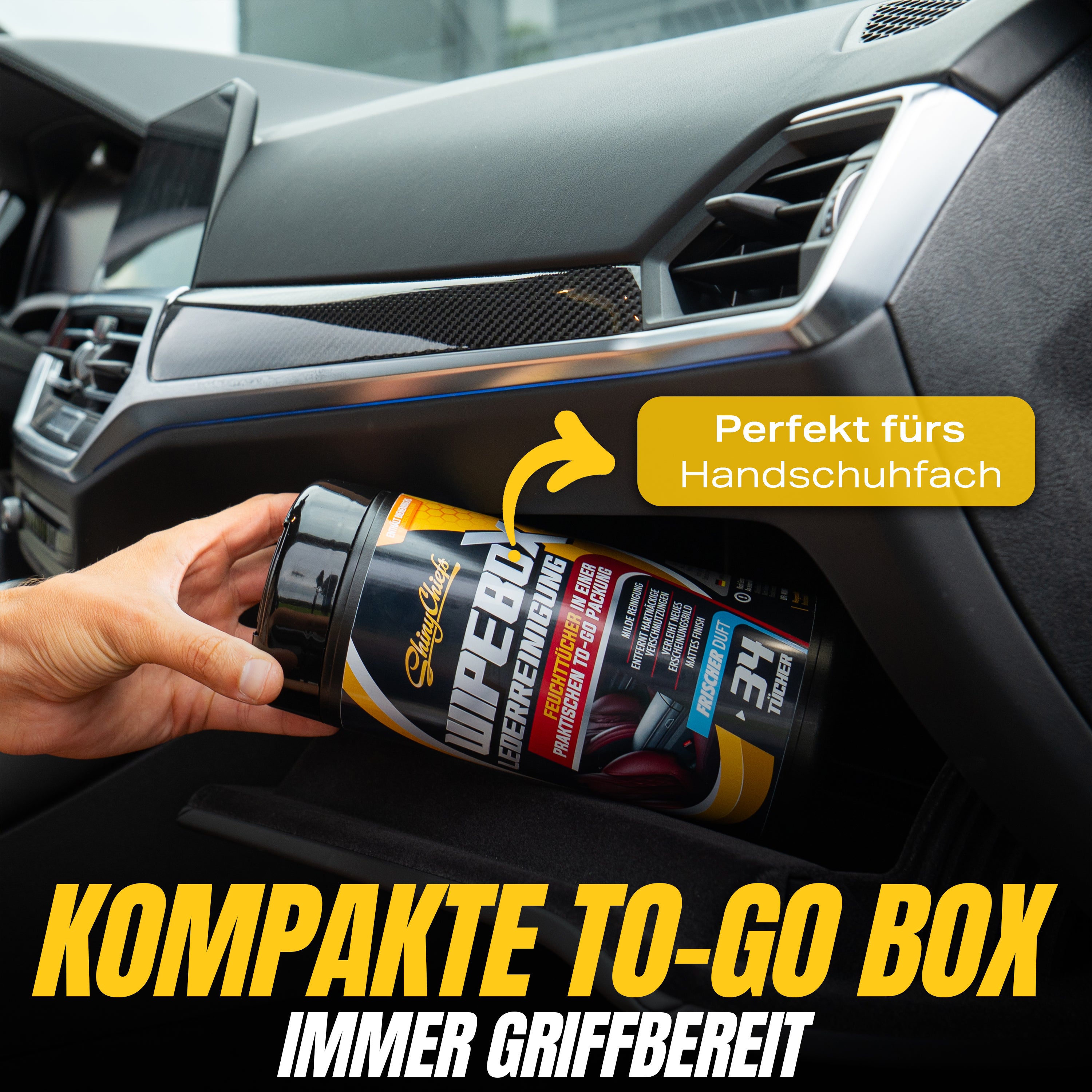 WIPEBOX - LEDER TÜCHER (34 Tücher)
