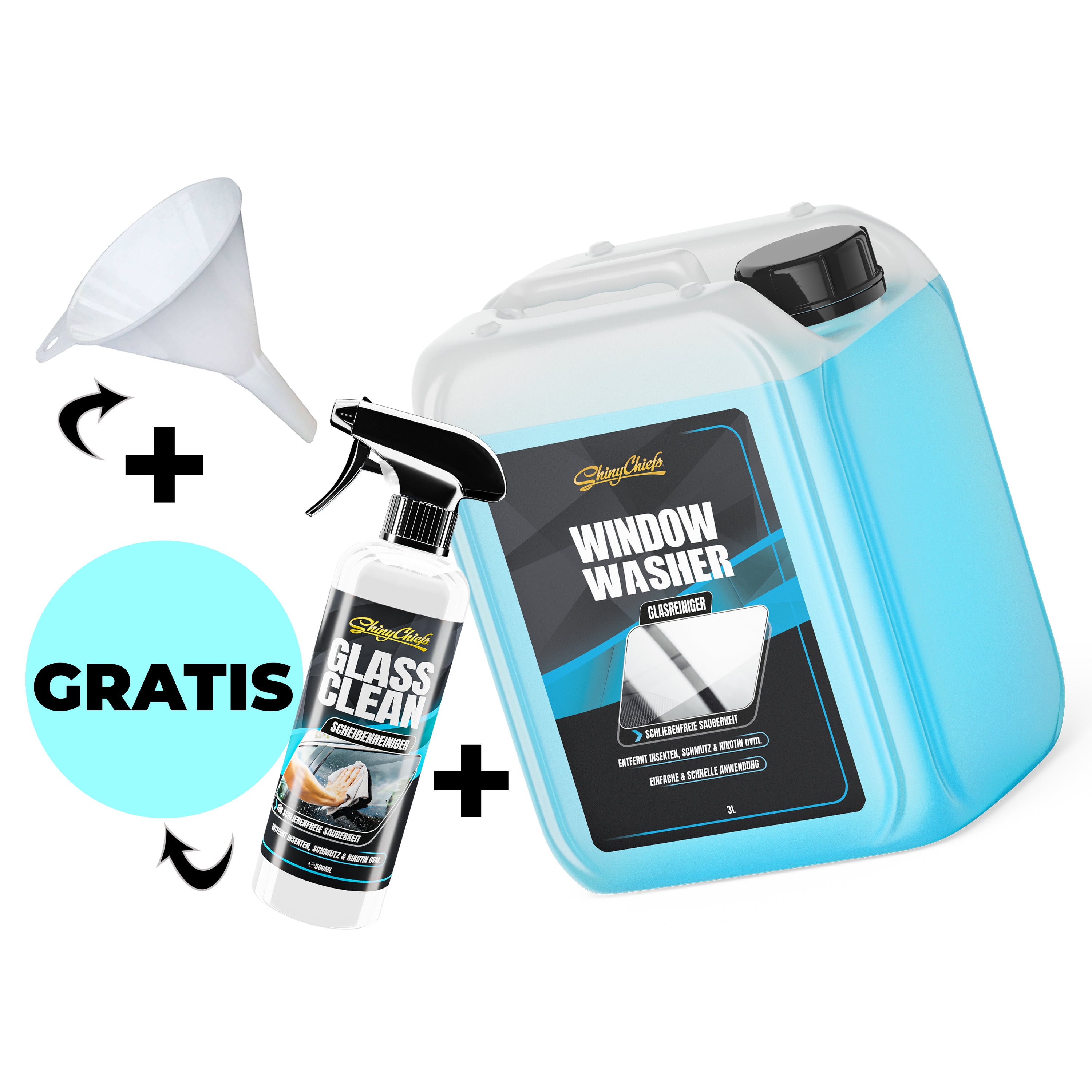 GLASS CLEAN - GLASREINIGER KANISTER 3L