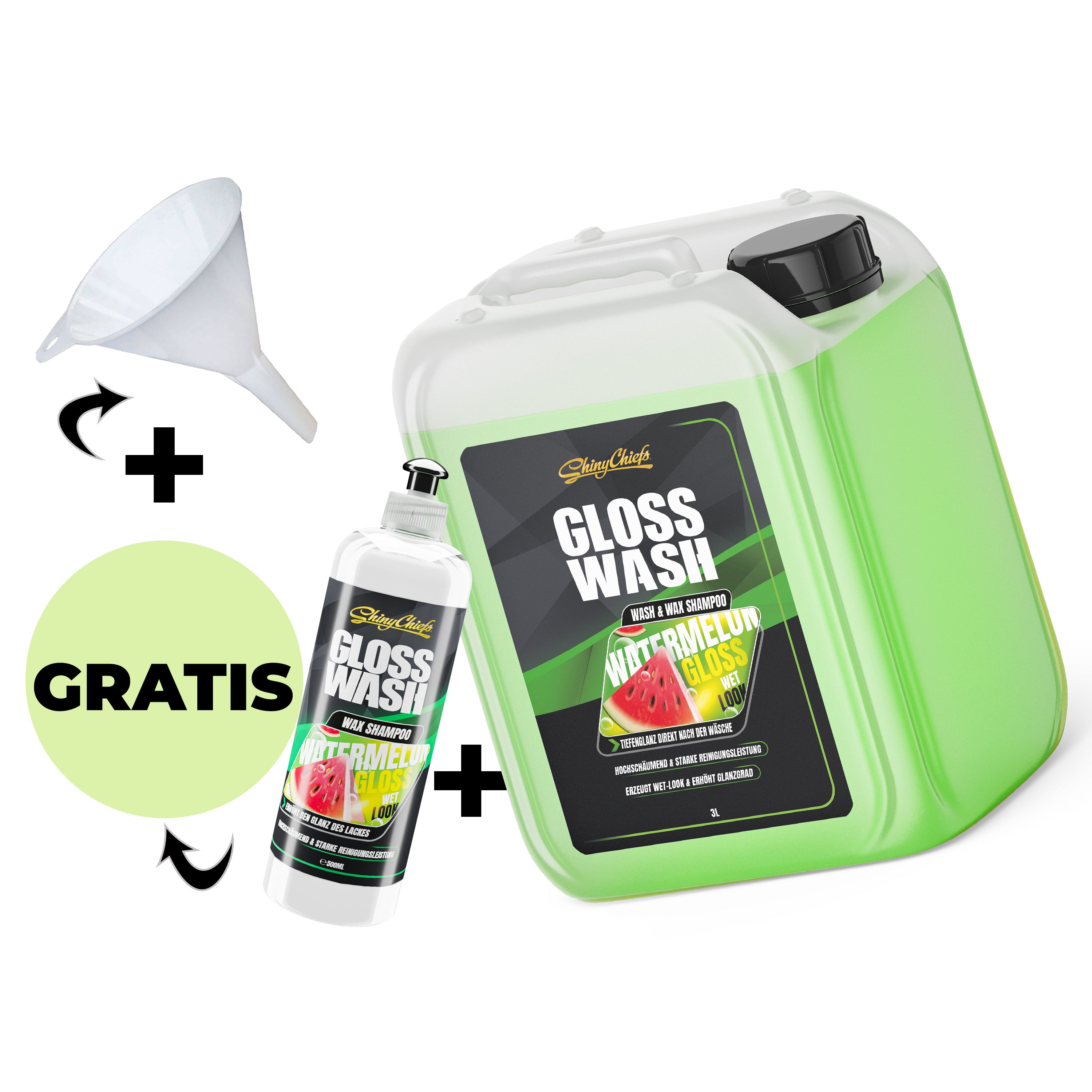 GLOSSWASH SHAMPOO - WASH & WAX KANISTER 3L
