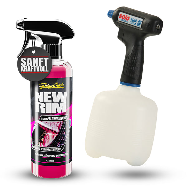 SOLO CLEANLine Akku-Handspritze 360 B 1L + NEWRIM EXTREM - FELGENREINIGER 500ml