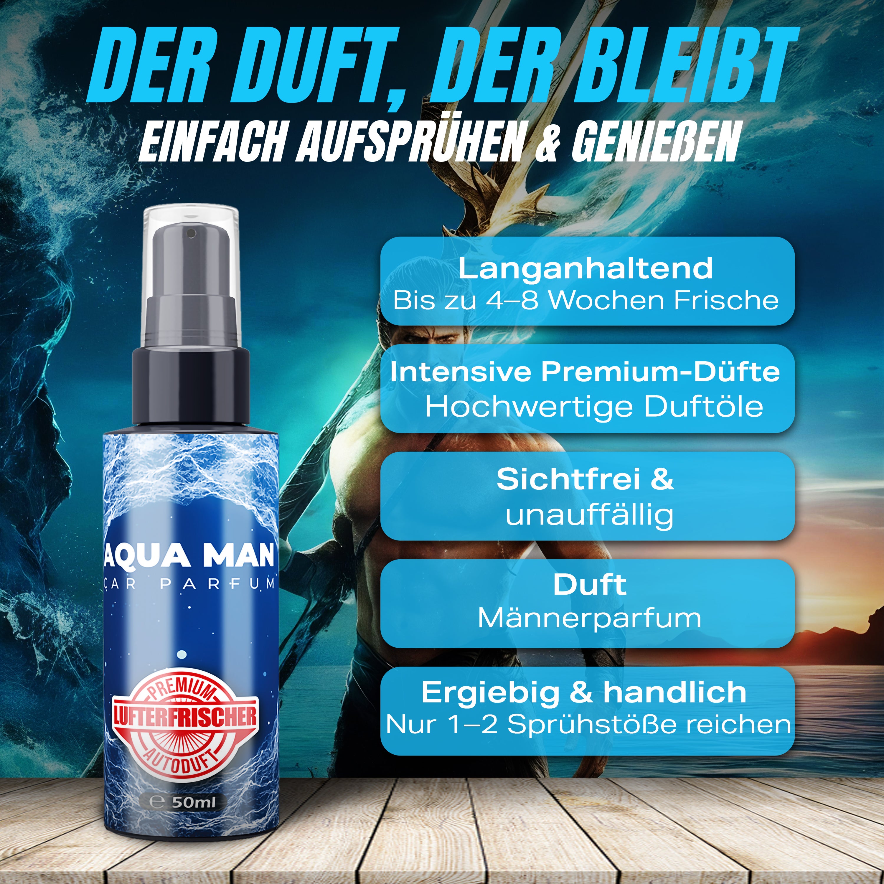Flavour Bomb - AQUA MAN PARFUM FOR HIM 50ml