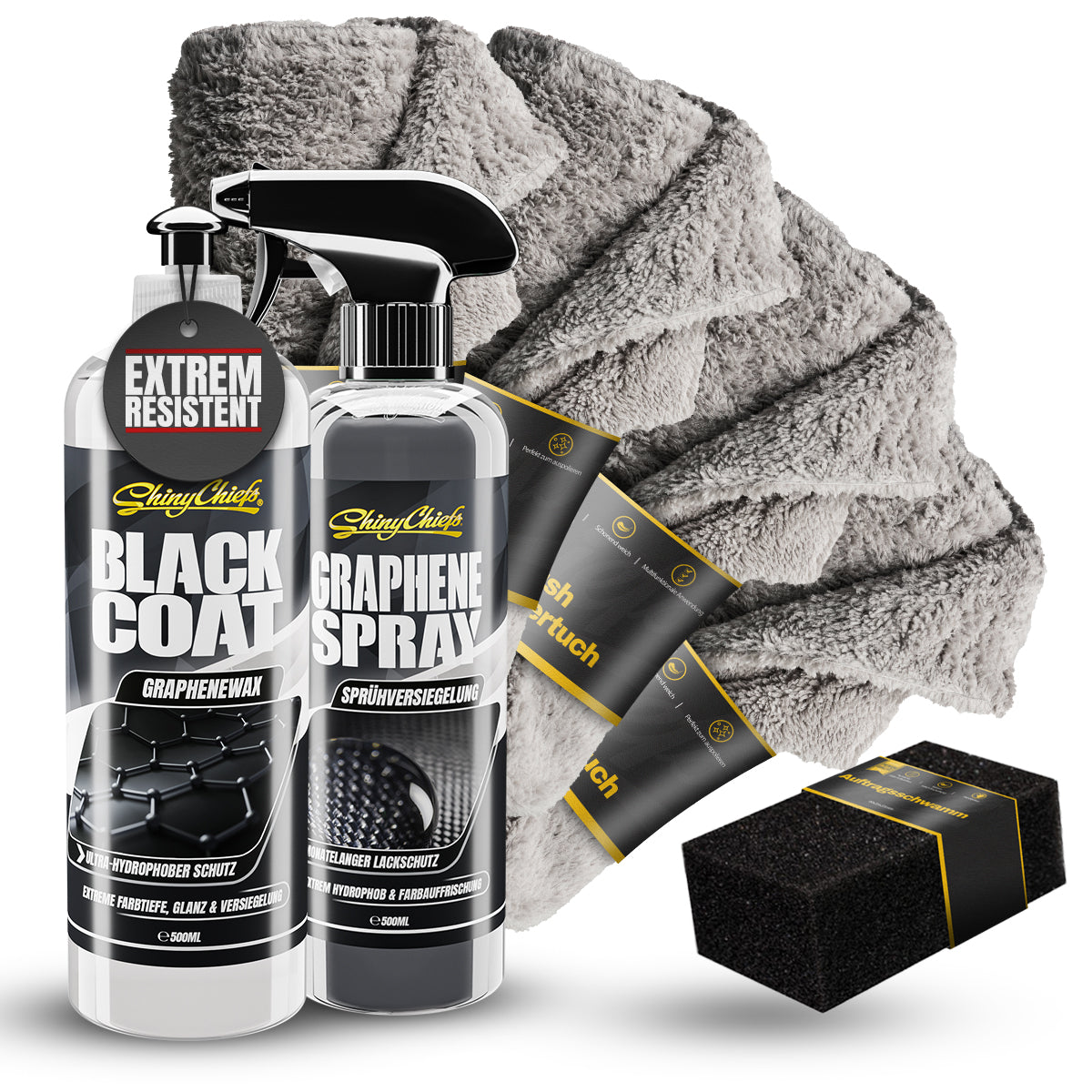 BLACK COAT - GRAPHENEWAX 500ml + GRAPHENE SPRAY 500ml SET