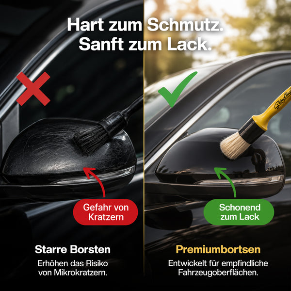 ShinyChiefs Detailing Pinsel ALLROUND | Aussenreinigung - 16 mm – Präzisionsarbeiten