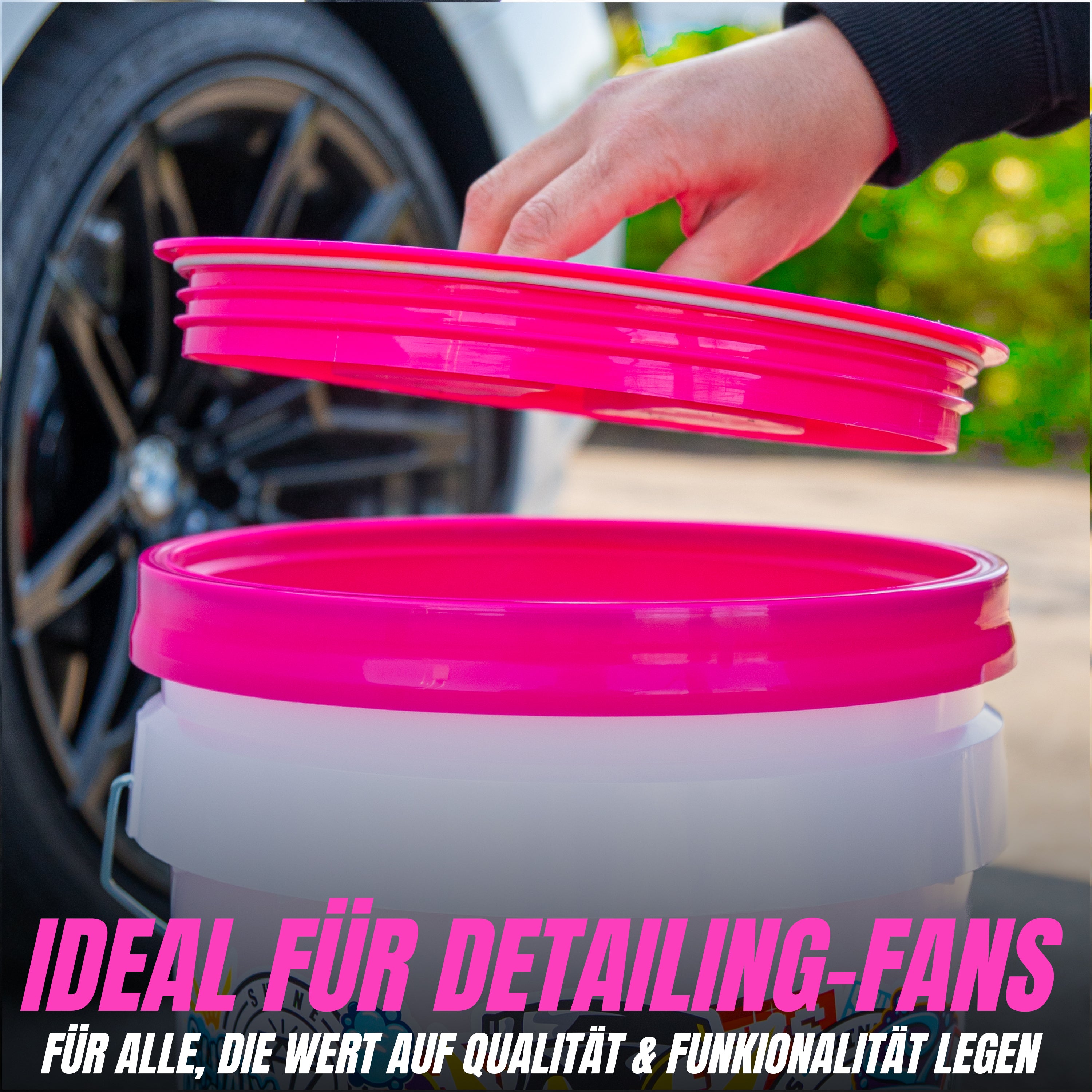 SCREW LID - SCHRAUBDECKEL - PINK