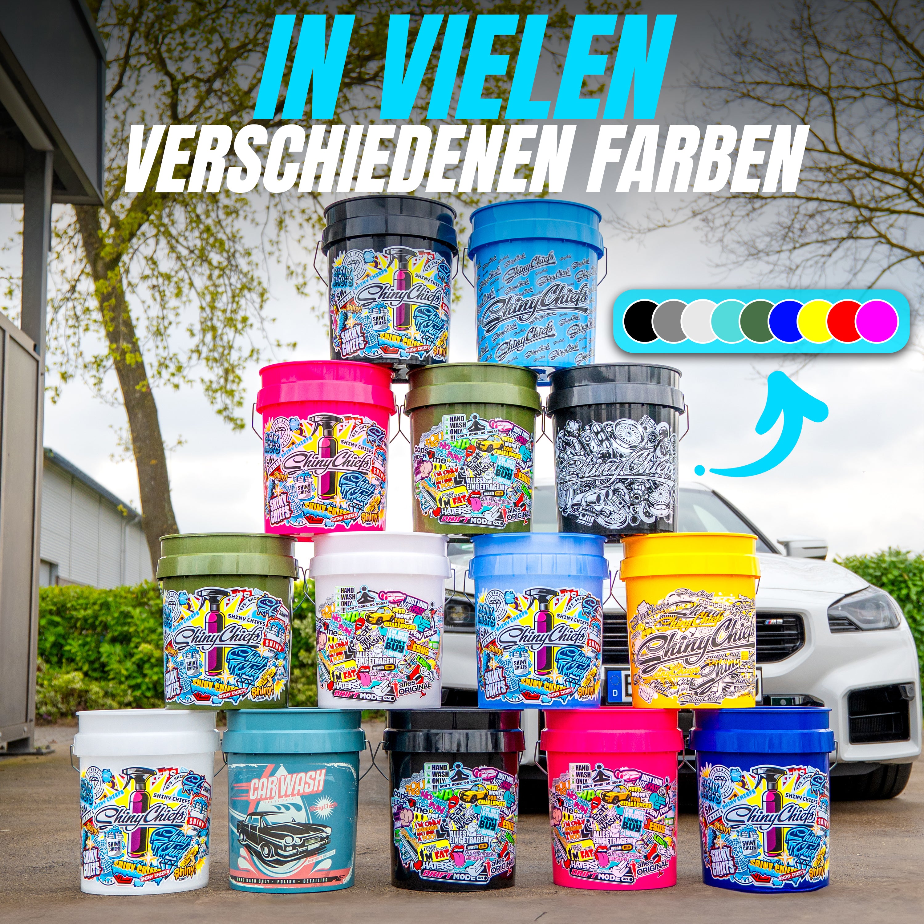 WASCHEIMER BLACK SHINY - 20L