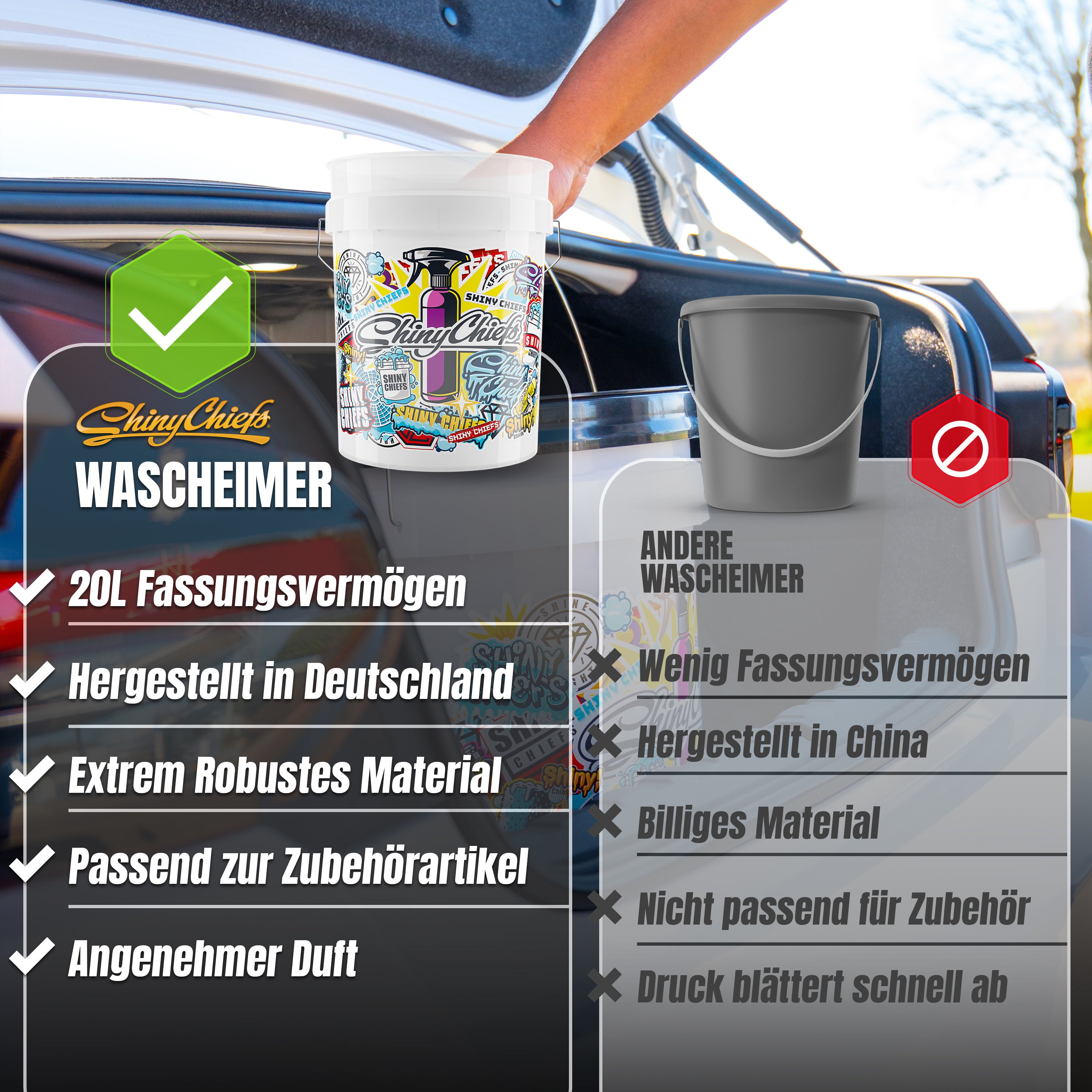 WASCHEIMER RETRO CAR - 20L