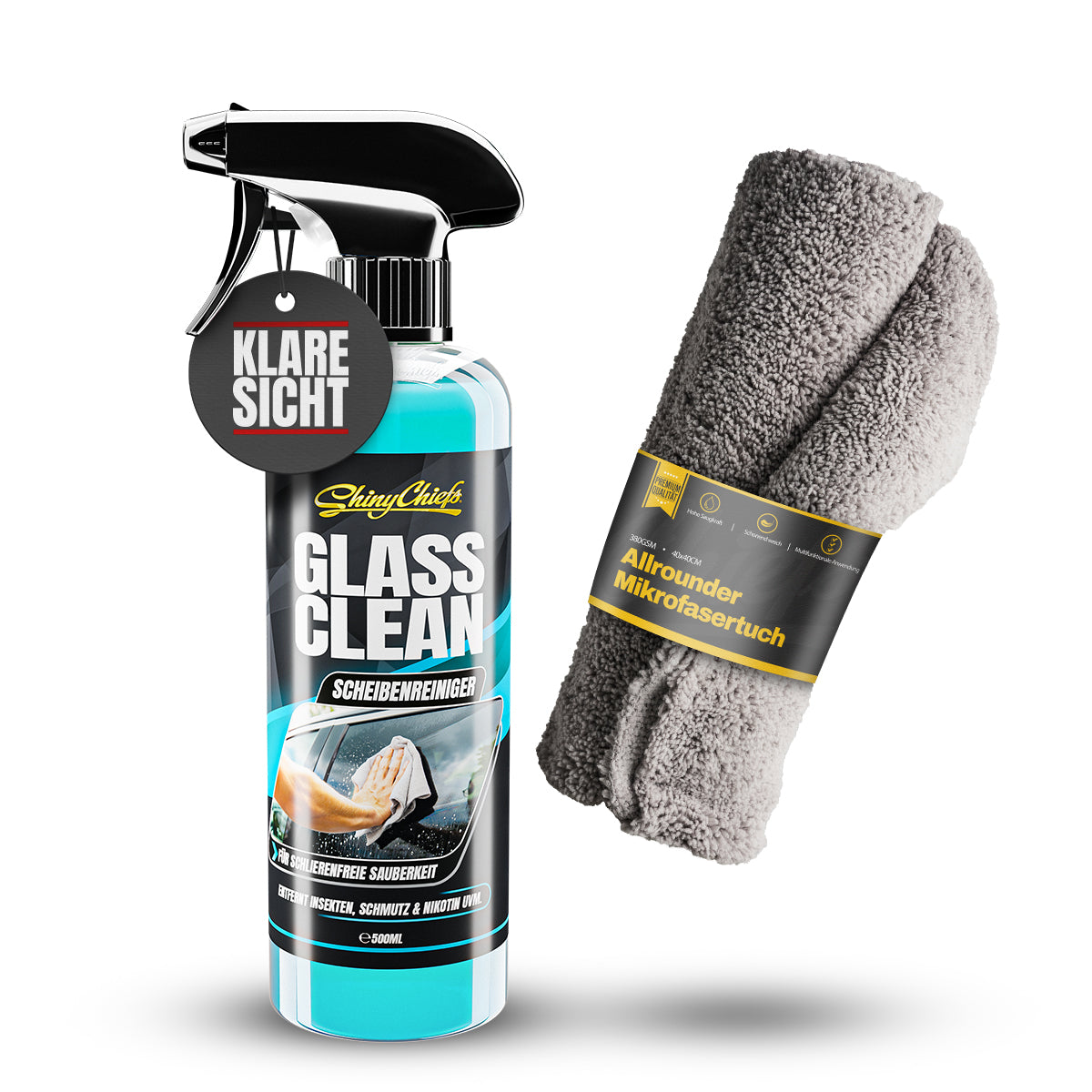 GLASS CLEAN - GLASREINIGER 500ml SET